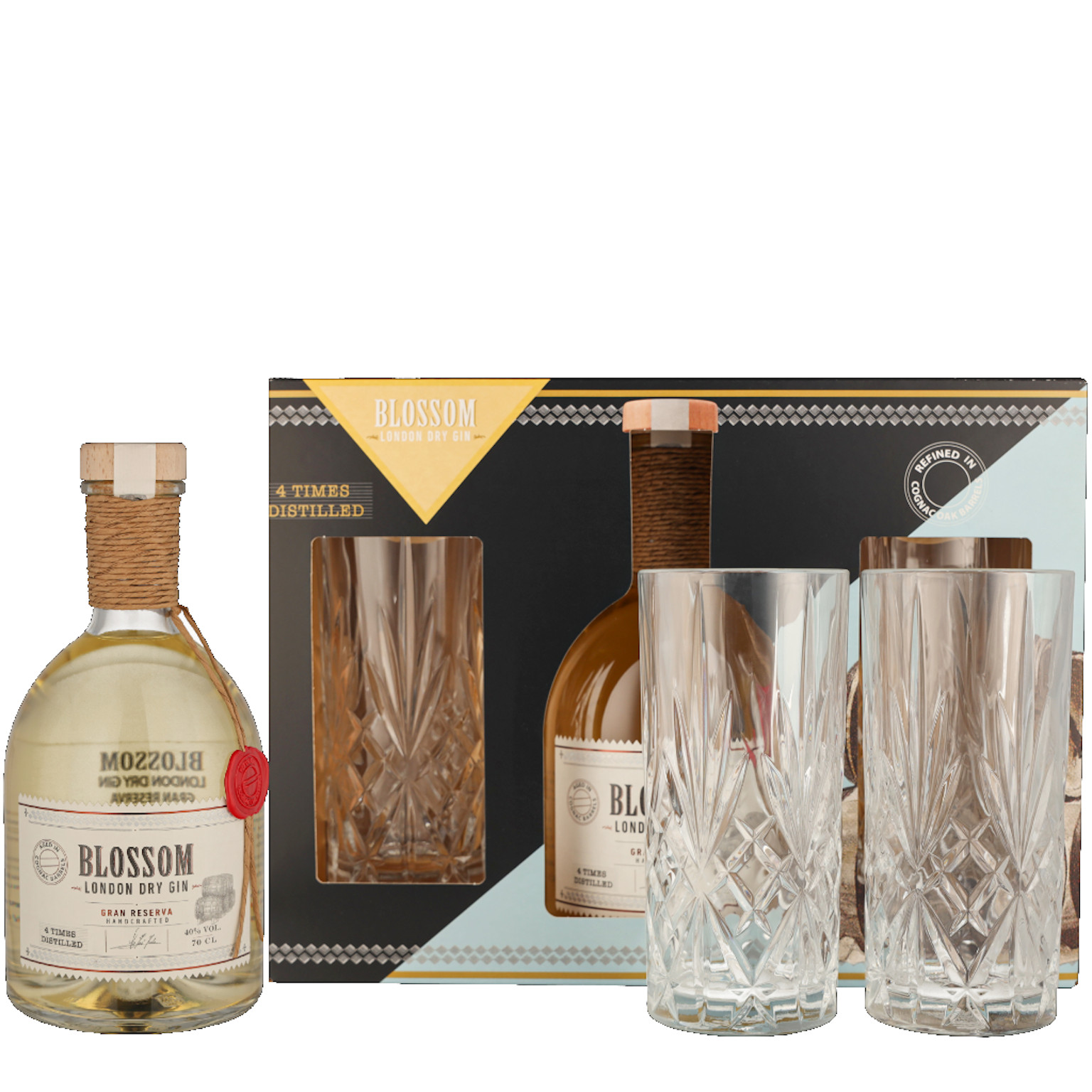Blossom Grand Reserva + Glasses 0,7L (40% Vol.)