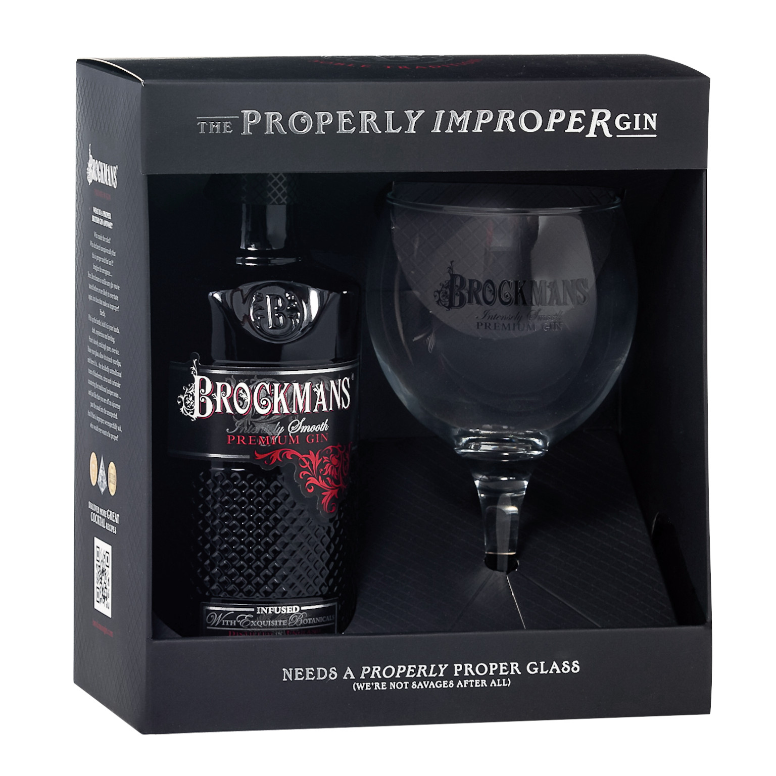 Brockmans Gin in Geschenkverpackung mit einem Ballonglas 0.7L (40% Vol.)