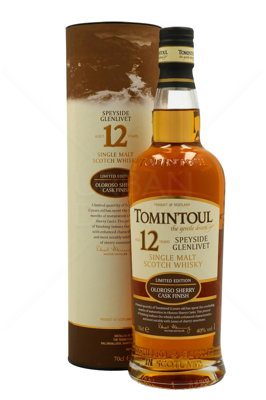 Tomintoul 12 Years Olorso Scotch Malt Whisky 0,7L (40% Vol.)