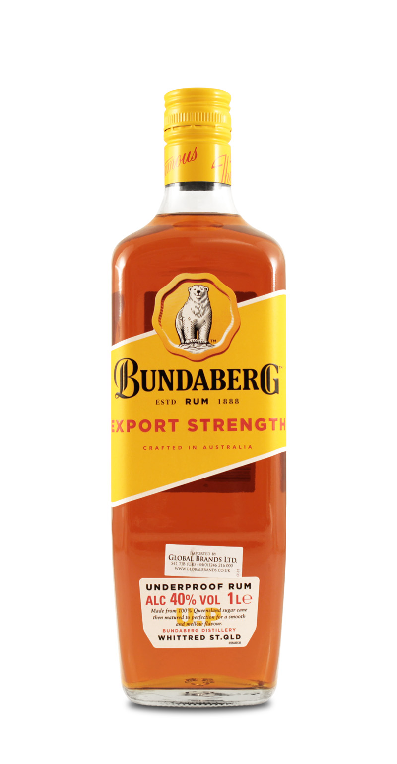 Bundaberg Export Strength Rum 1.0L (40% Vol.)