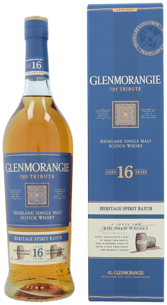 Glenmorangie 16 Years Tribute + GP 1,0L (43% Vol.)
