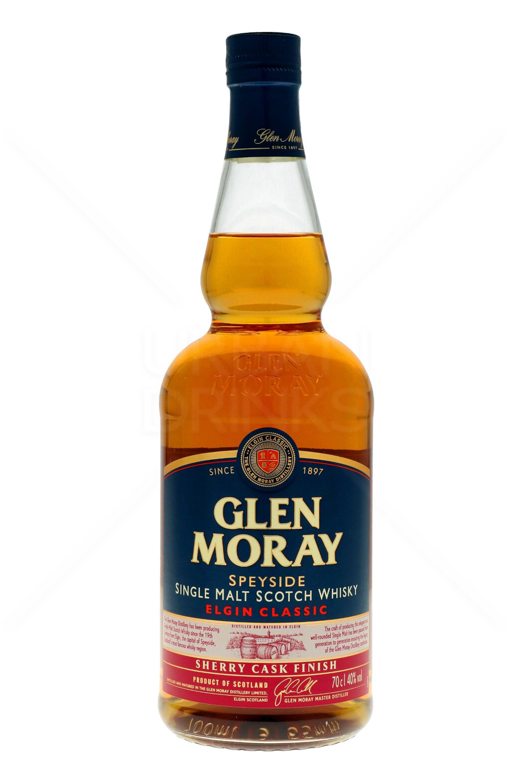 Glen Moray Elgin Classic Sherry Cask Finish Scotch Malt Whisky 0,7L (40% Vol.)