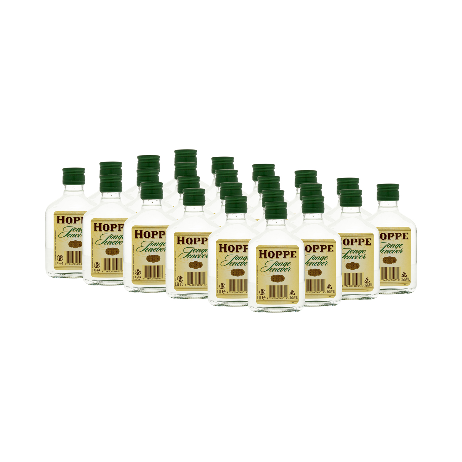 Hoppe Jonge Jenever Zakflacon 24x 0.2L (35% Vol.)