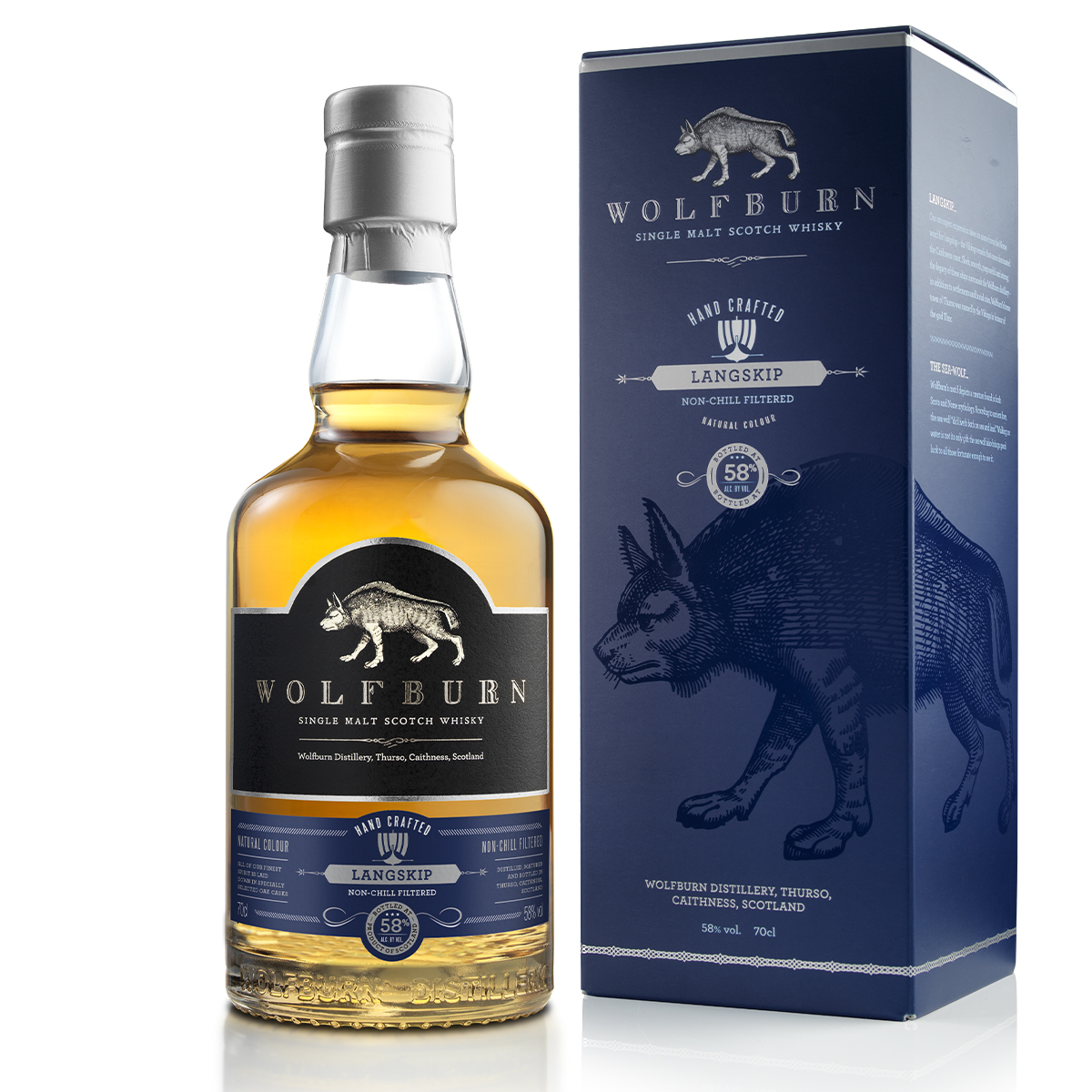 Wolfburn Langskip Whisky 0.7L (58% Vol.)