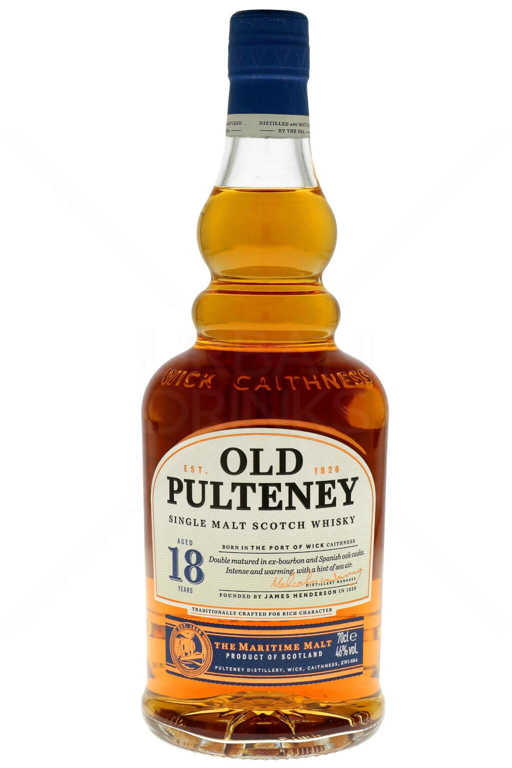 Old Pulteney 18 Years Scotch Malt Whisky 0,7L (46% Vol.)