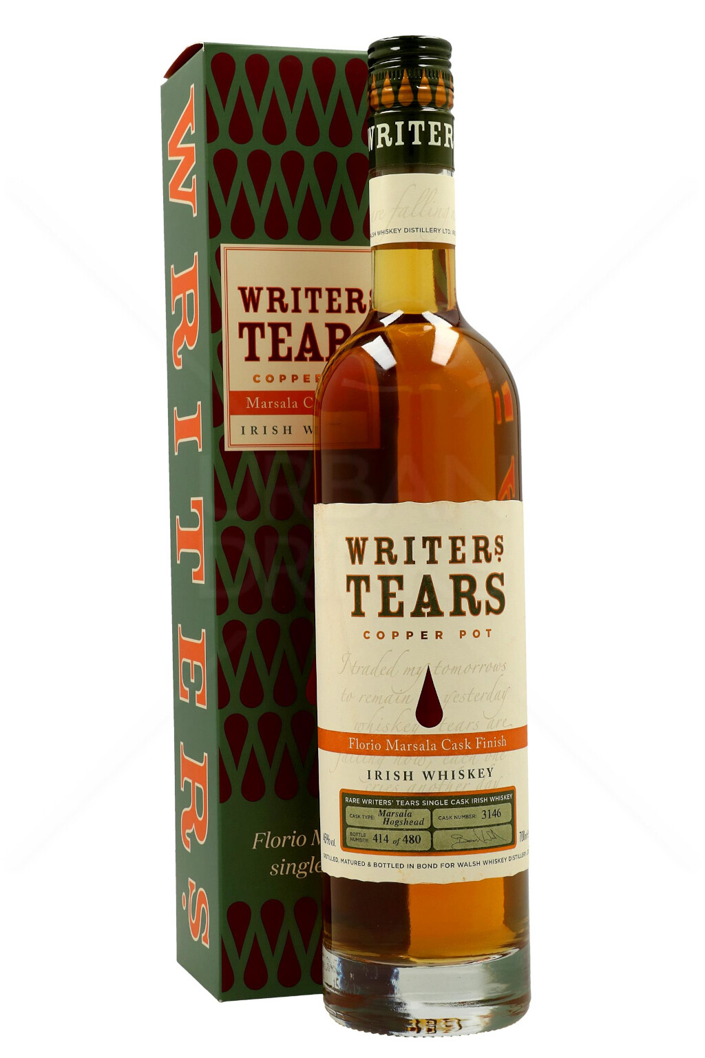 Writer's Tears Copper Pot Marsala Cask Finish Irish Whiskey 0,7L (45% Vol.)