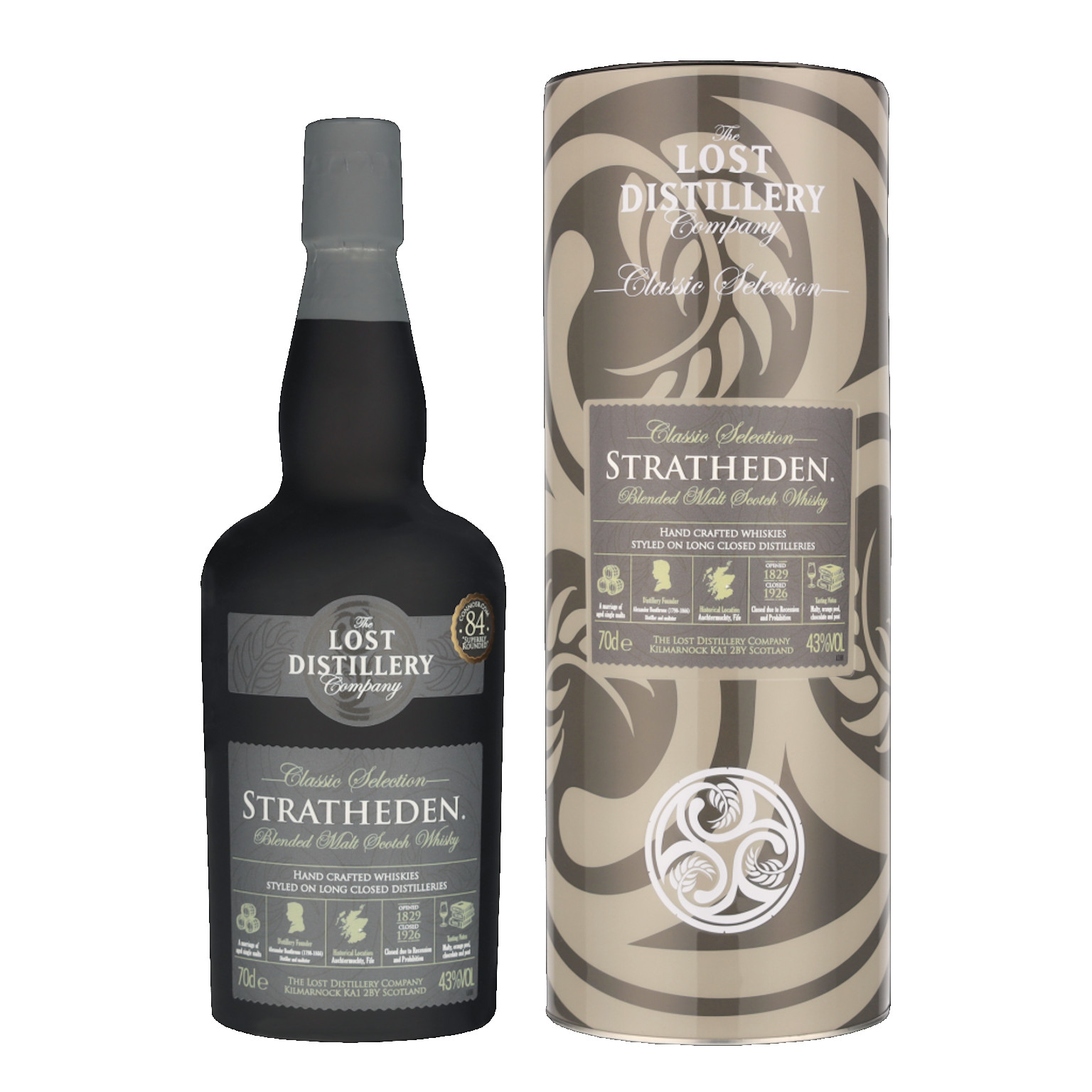Lost Distillery Stratheden + Tin GP 0.7L (43% Vol.)