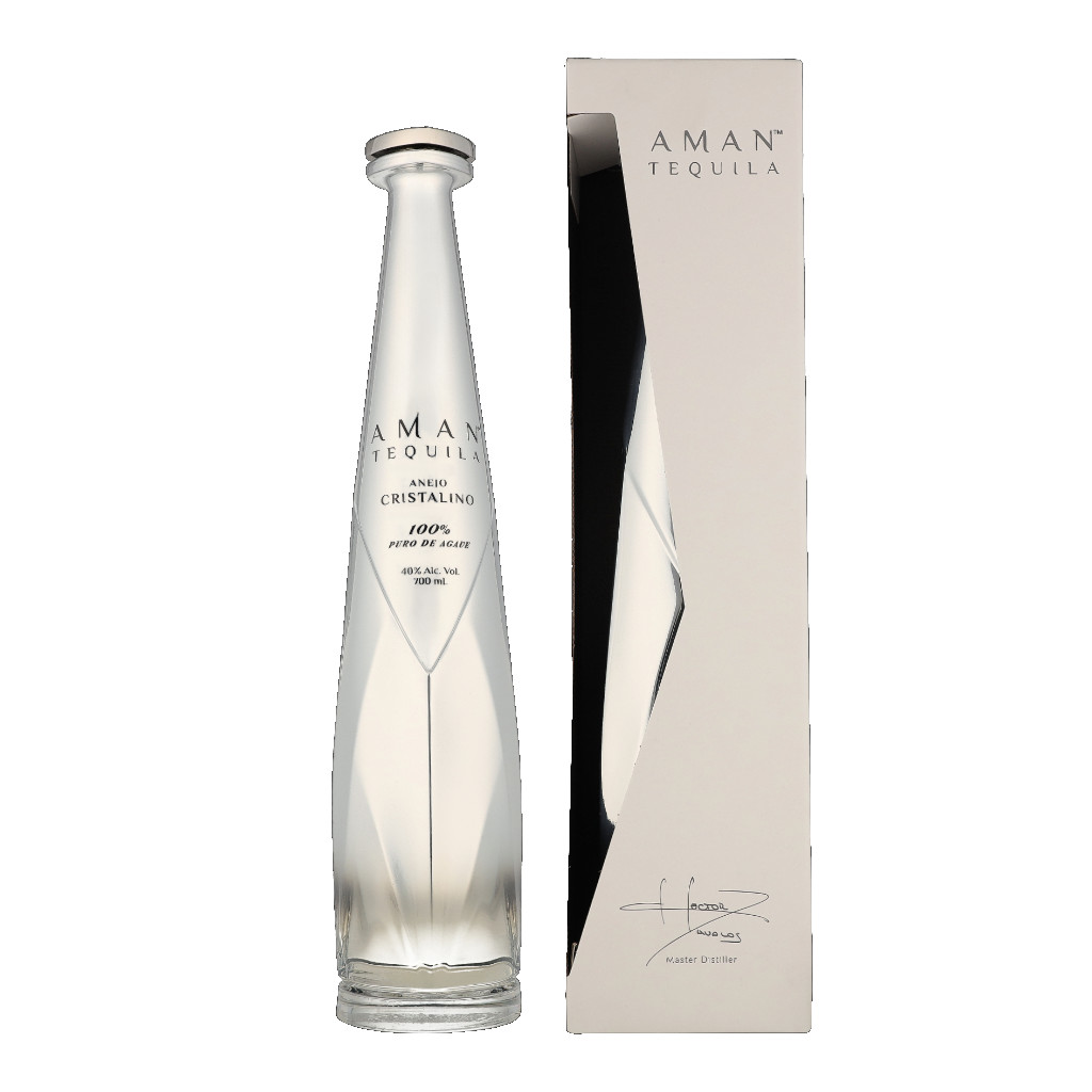 Aman Tequila Anejo Cristalino + GB 0.7L (40% Vol.)