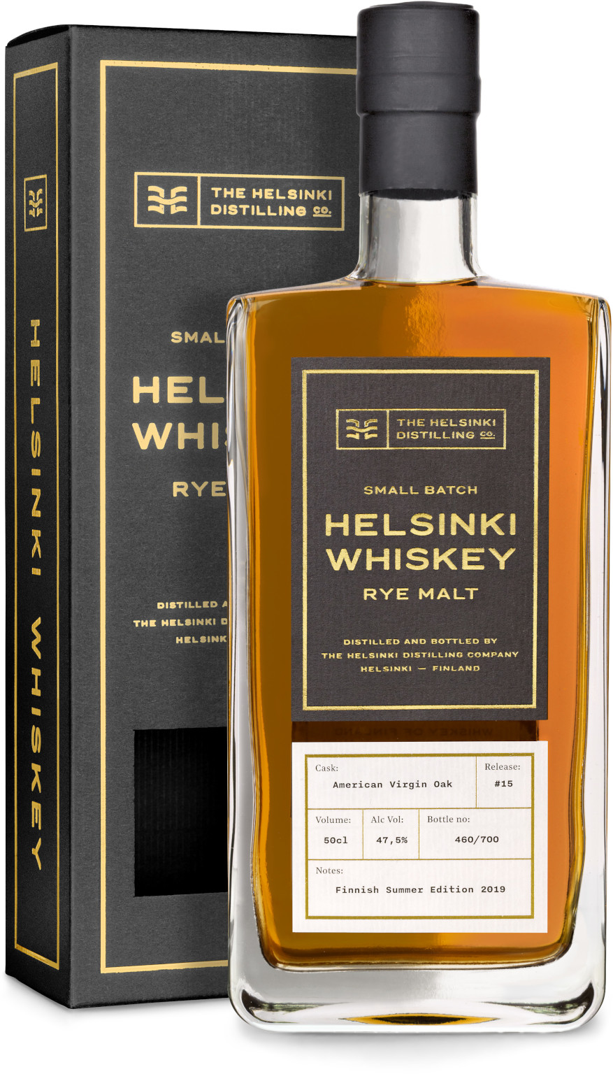Helsinki Rye Malt Whiskey #18 American Virgin Oak Islay Whisky Finish 0.5L (47.5% Vol.)