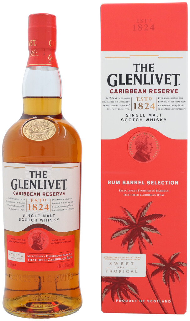 The Glenlivet Caribbean Reserve + GB 0.7L (40% Vol.)
