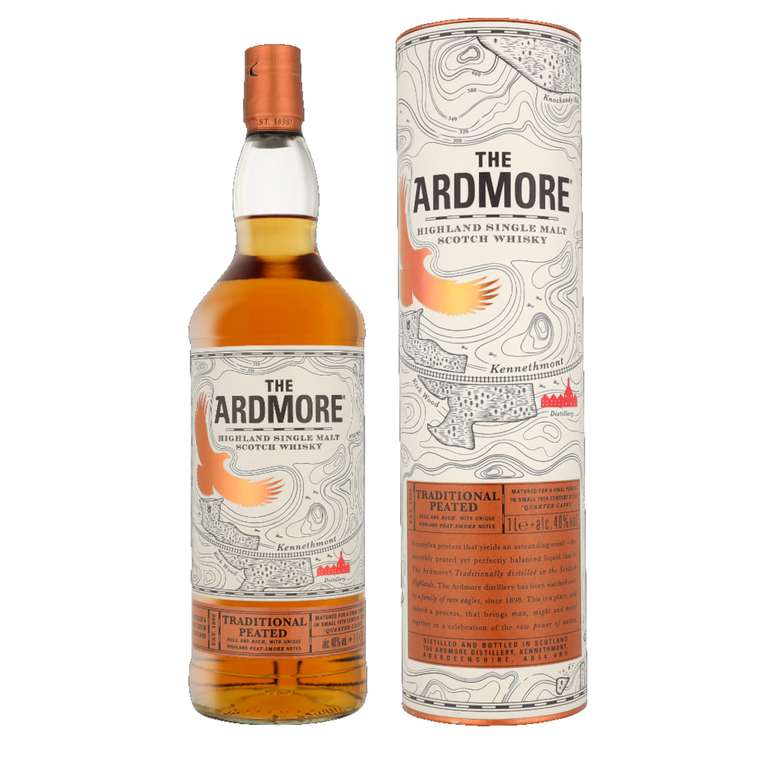 Ardmore Traditional Peated + GB 1.0L (40% Vol.)
