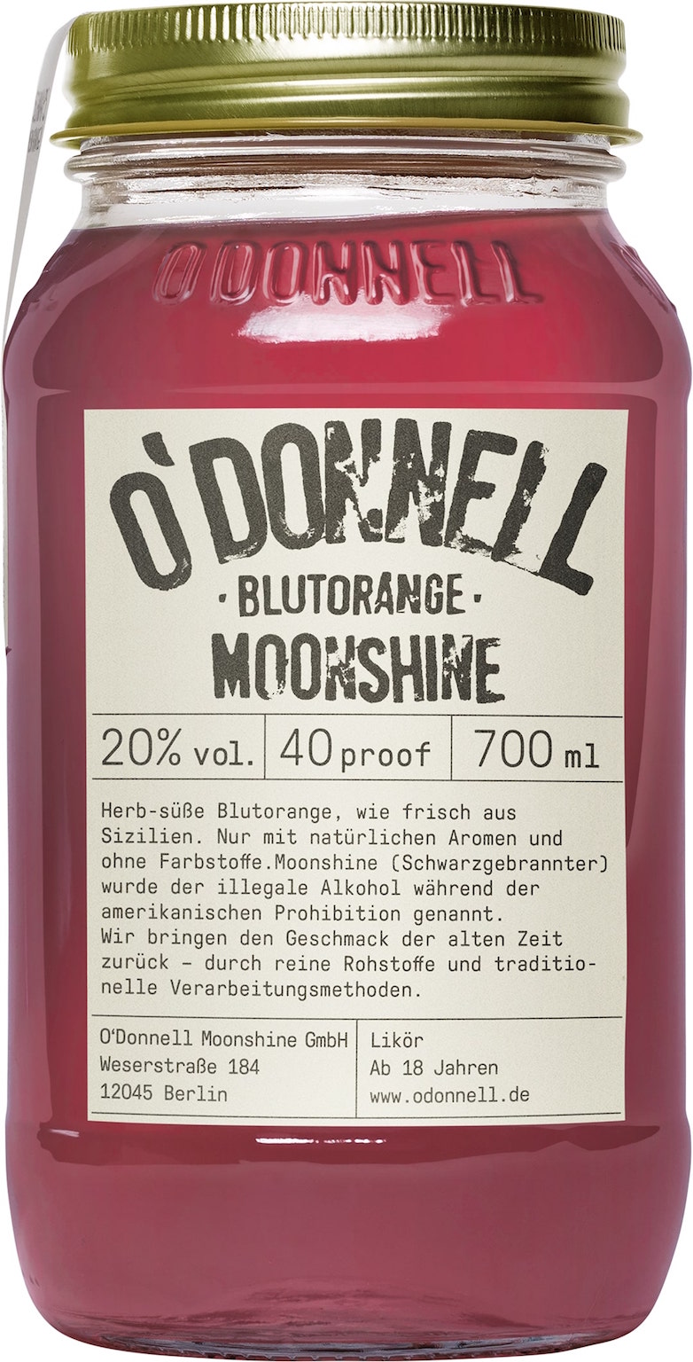 O'Donnell Moonshine Blutorange 0,7L (20% Vol.)