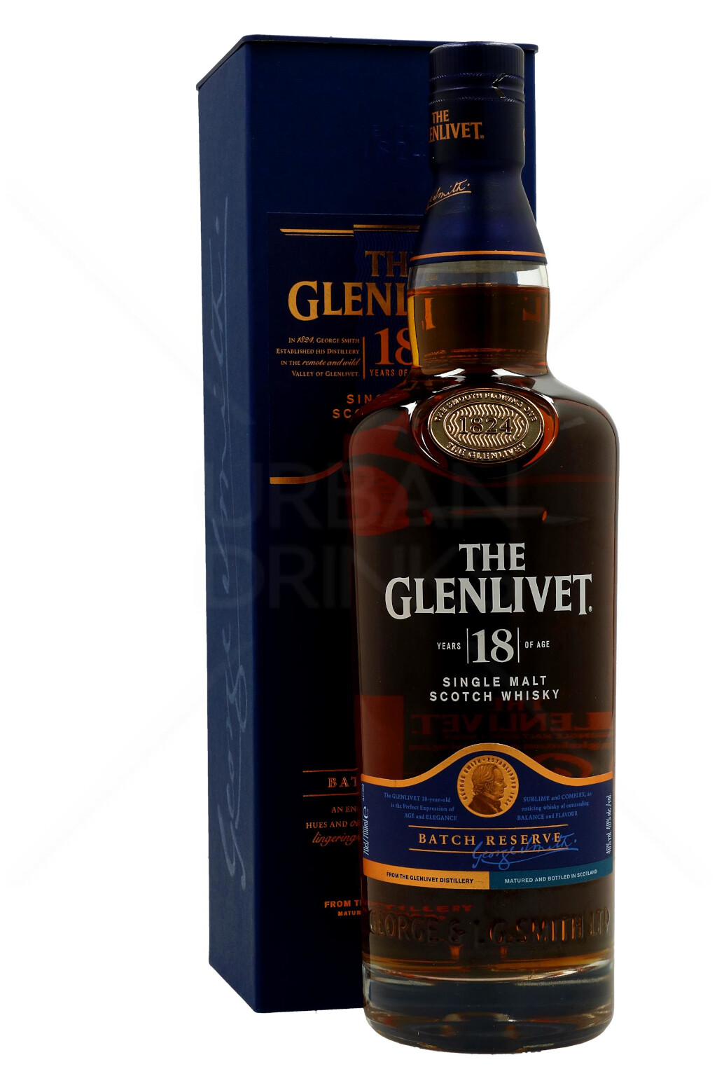 The Glenlivet 18 Years Scotch Malt Whisky 0,7L (40% Vol.) + GP