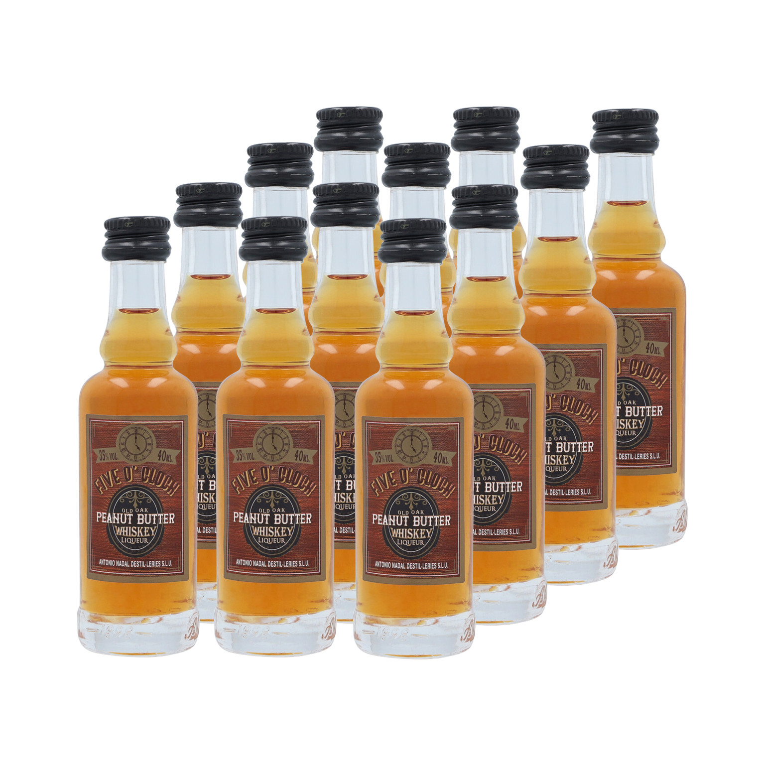 5 O'Clock Peanut Butter Whisky Liqueur 12x 0.04L (35% Vol.)