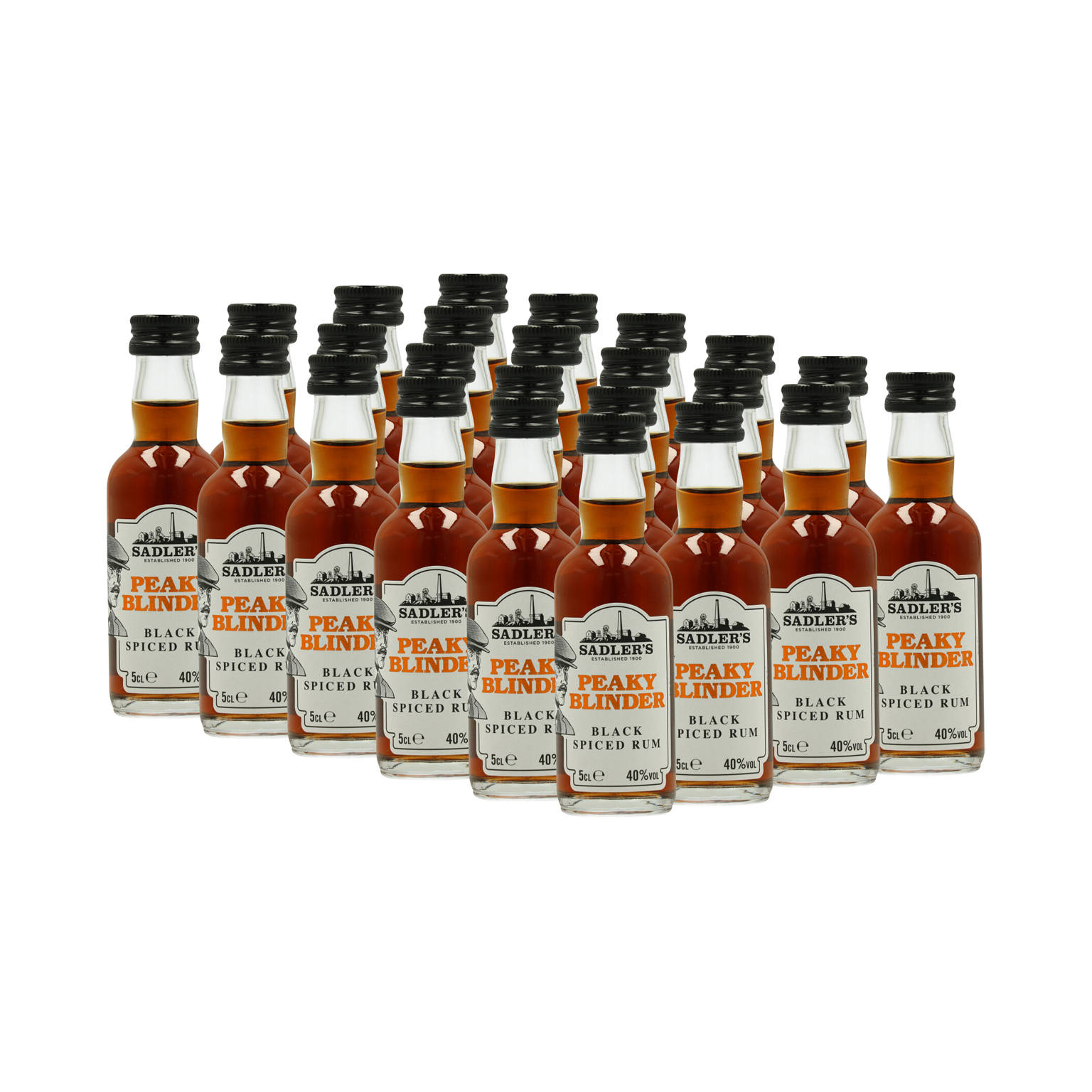 Peaky Blinder Black Spiced Rum 24x 0.05L (40% Vol.)