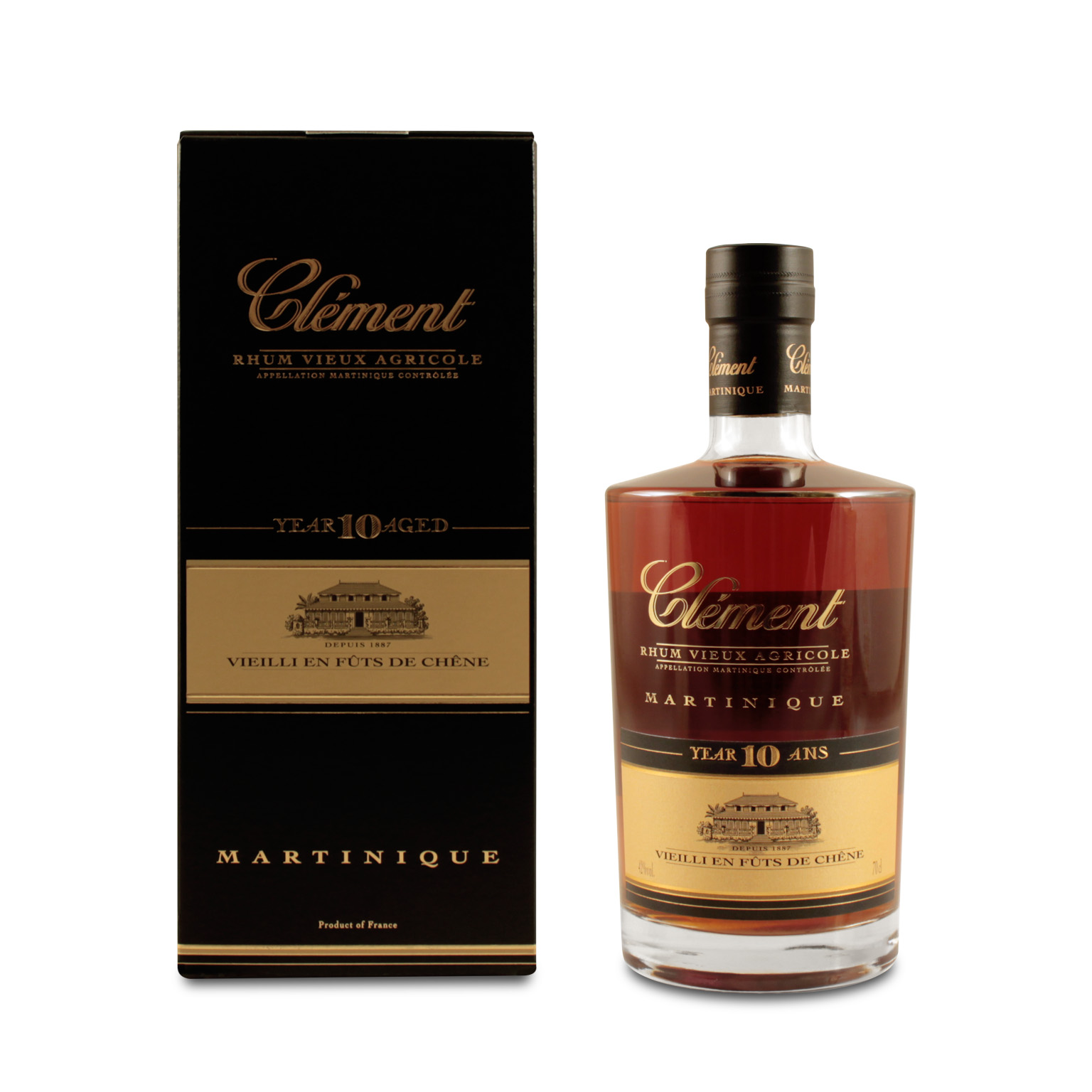 Rhum Clément 10 YO 0.7L (42% Vol.)