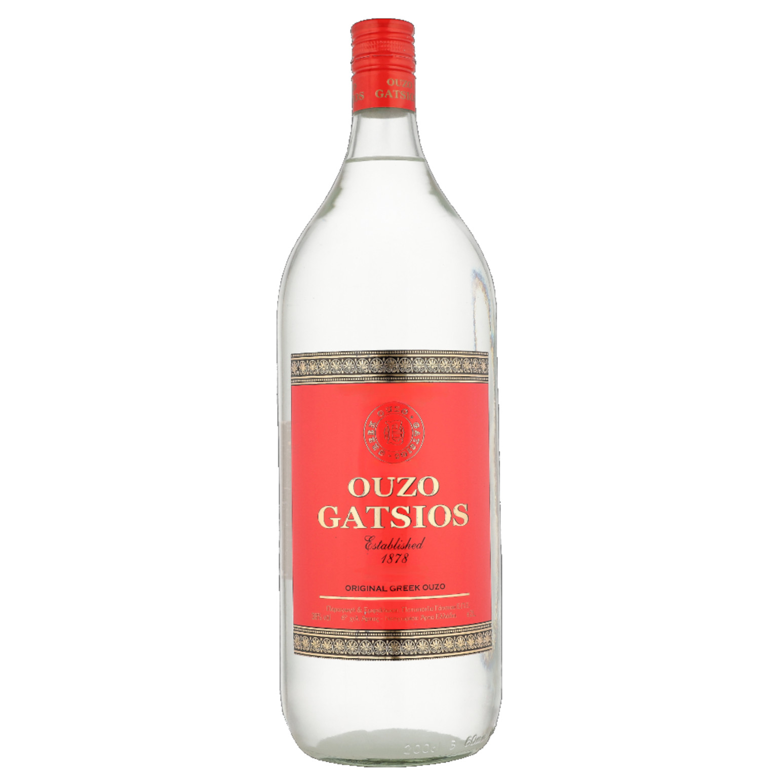 Gatsios Ouzo Red Label 2L (38% Vol.)