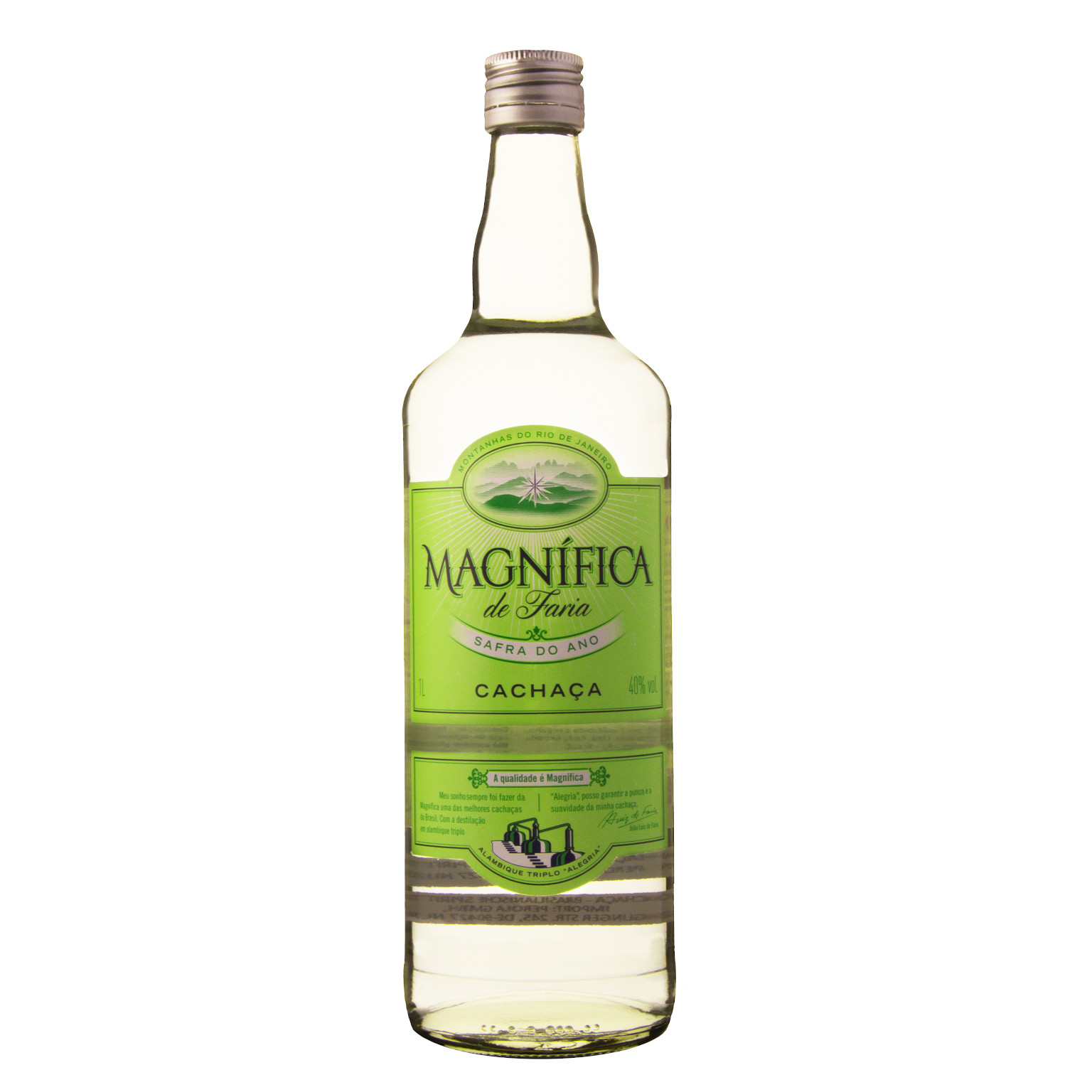 Magnífica Cristal Cachaça 1,0L (40% Vol.)