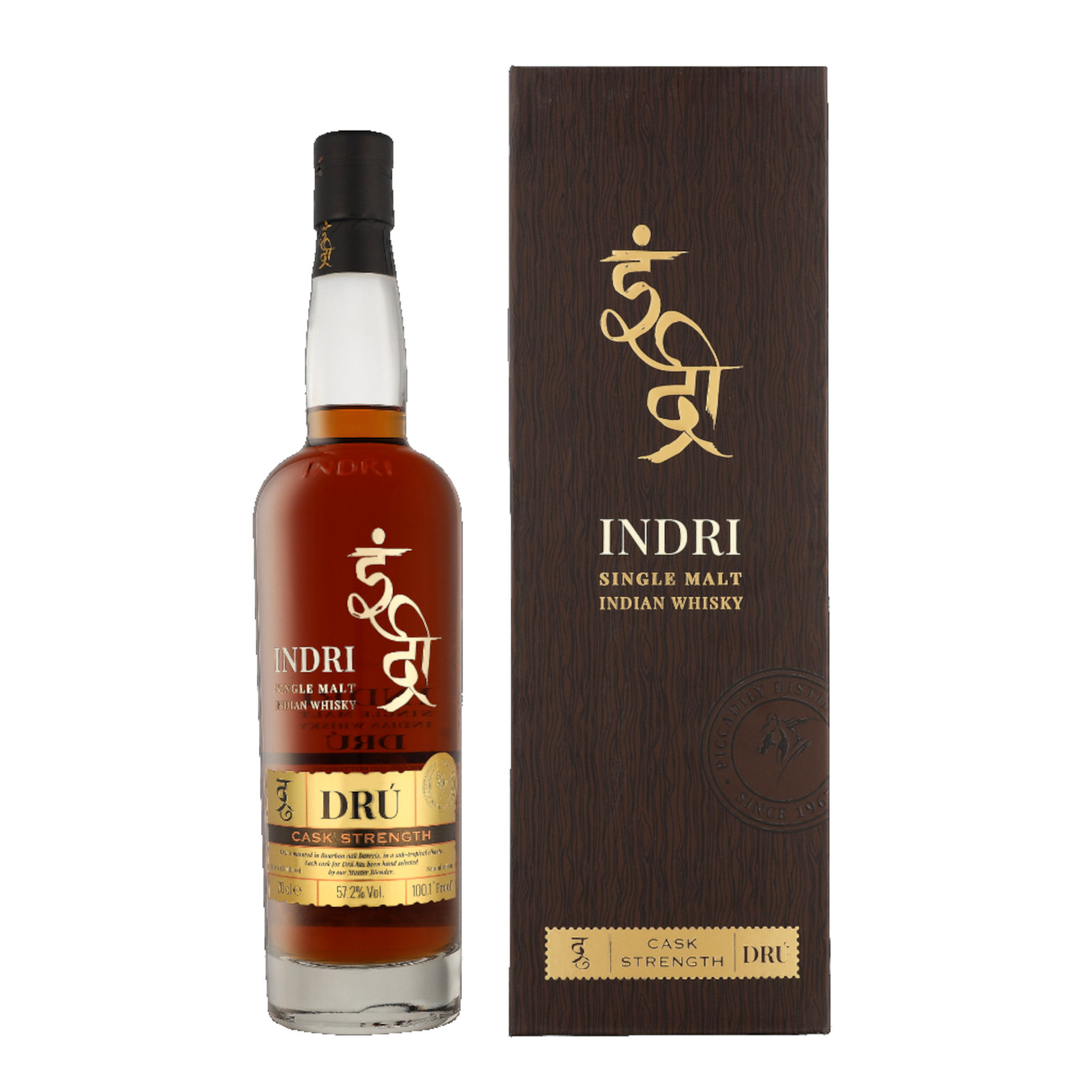 Indri Single Malt - Dru Cask Strength + GB 0,7L (57.2% Vol.)
