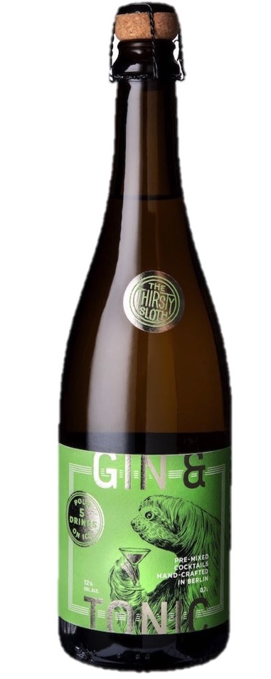 The Thirsty Sloth Gin & Tonic Cocktail 0.7L (12% Vol.)