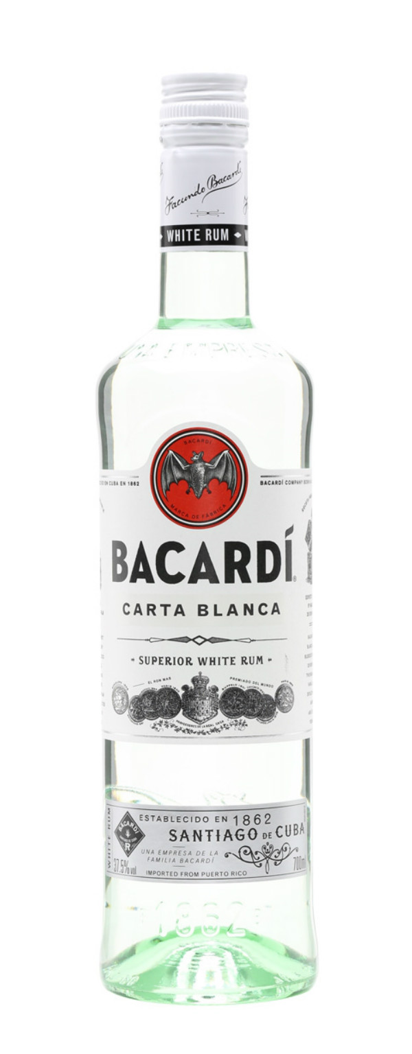 Bacardi Carta Blanca 0,7L (37,5% Vol.)