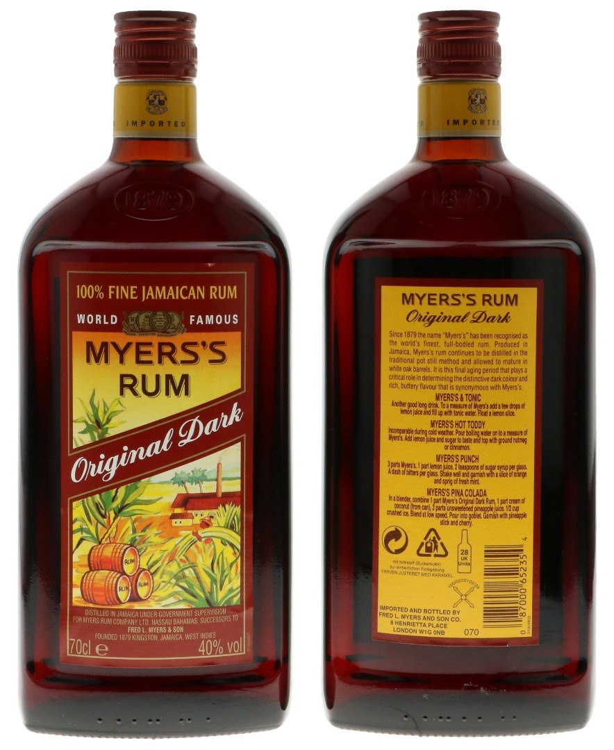 Myers's Original Dark Rum 0,7L (40% Vol.)