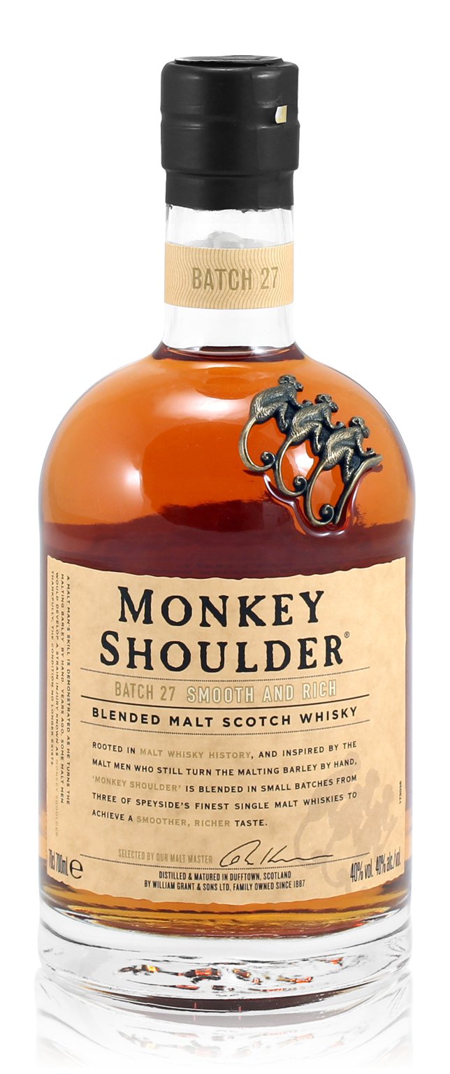 Monkey Shoulder Blended Malt Whisky 0,7L (40% Vol.)