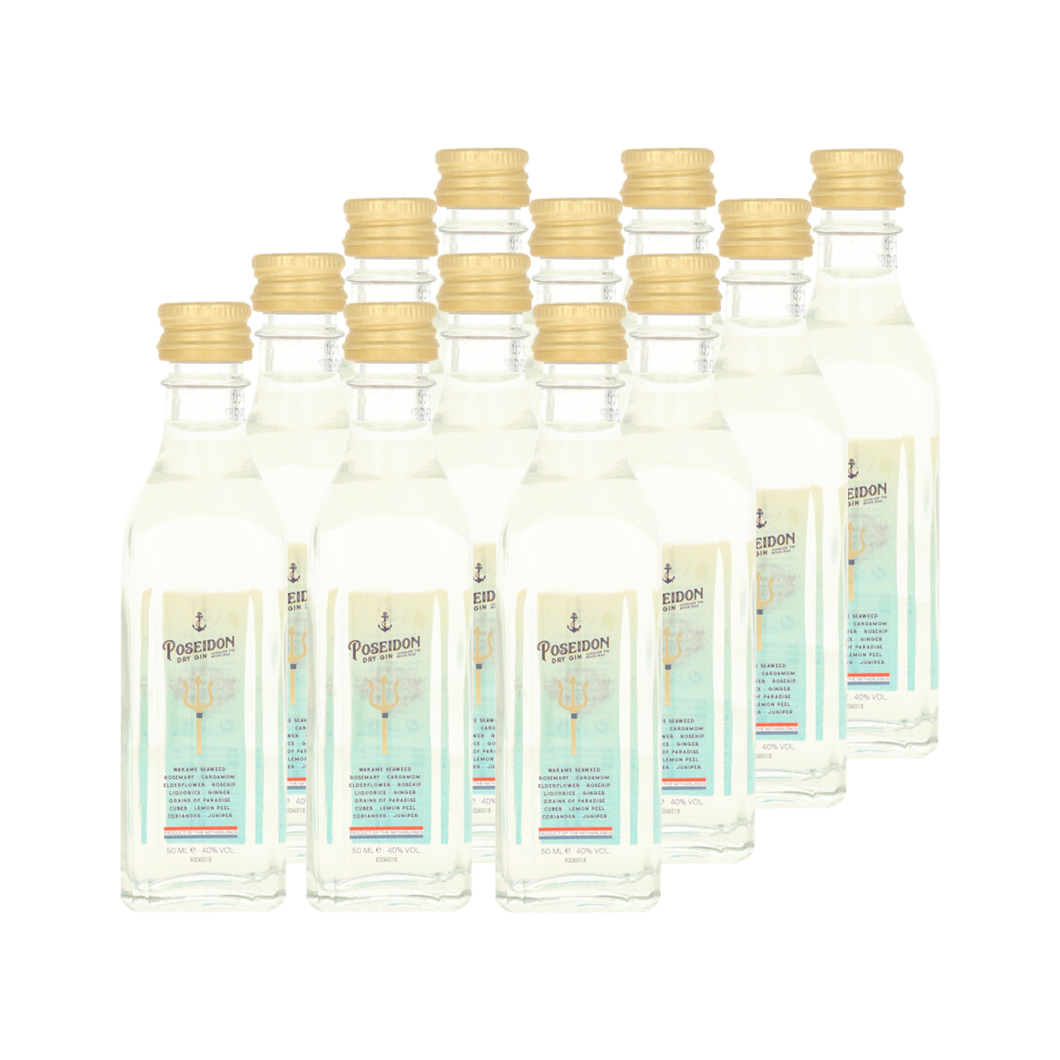 Poseidon Dry Gin 12x 0.05L (40% Vol.)