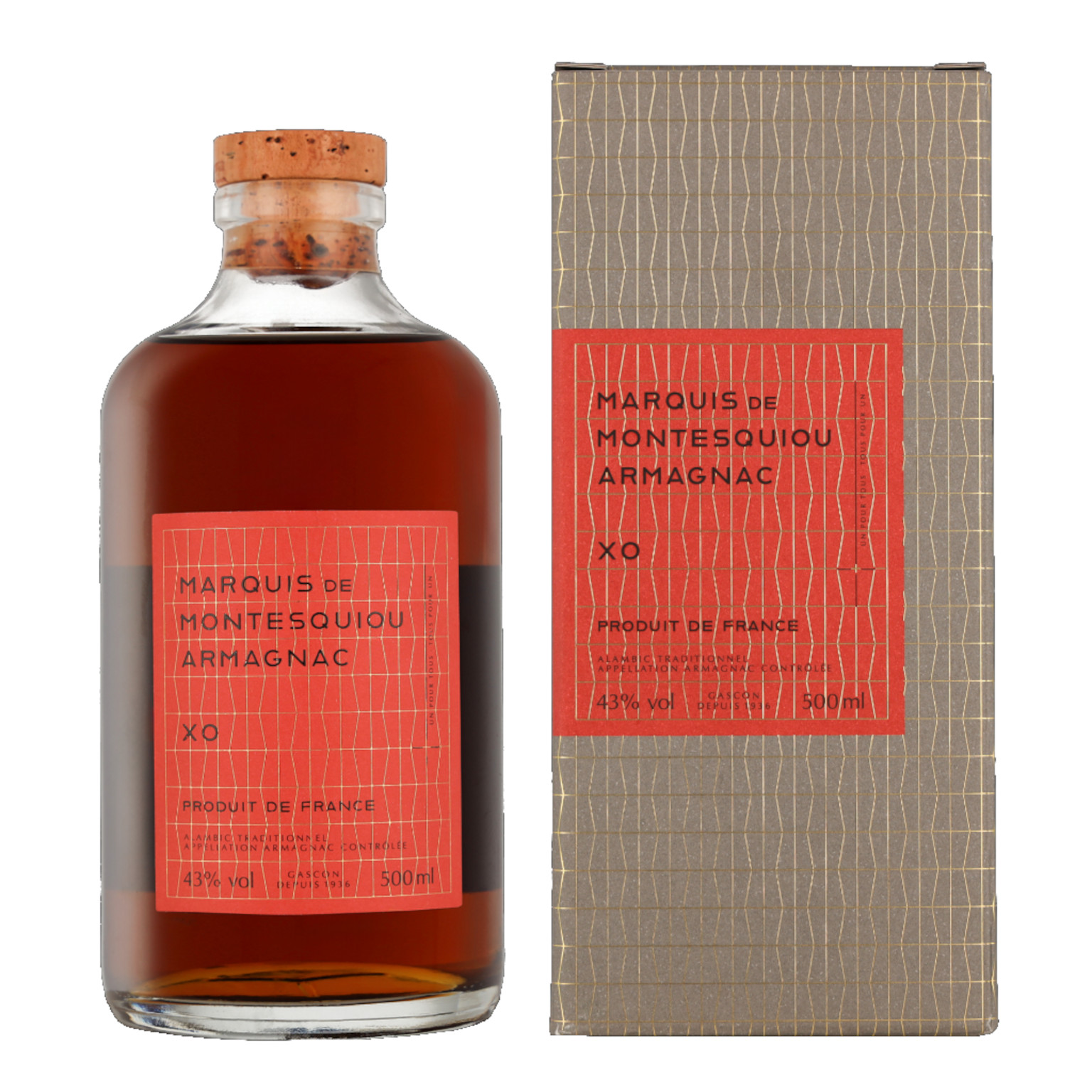 Marquis de Montesquiou XO Armagnac + GB 0.5L (43% Vol.)