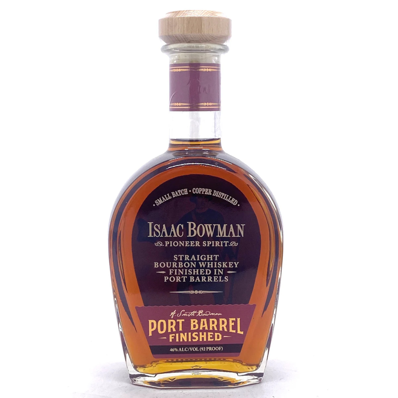Isaac Bowman Pioneer Spirit Straight Bourbon Whiskey Finished in Port Barrels 0,7L (46% Vol.)