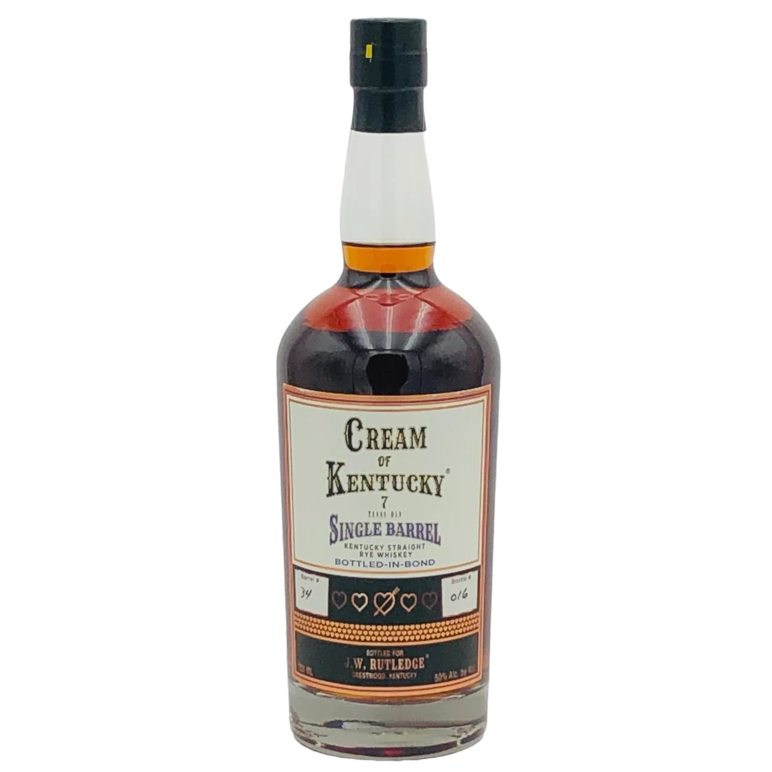 Cream of Kentucky 7 YO Single Barrel Rye Whiskey Bottled-in-Bond 0.7L (50% Vol.)