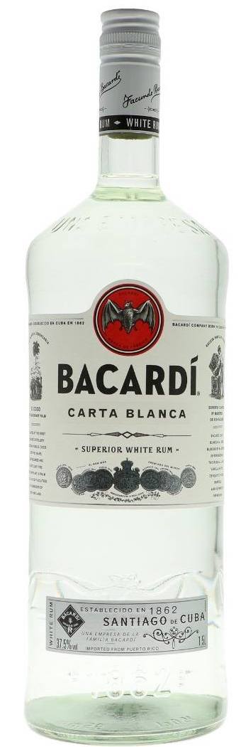 Bacardi Carta Blanca Rum 1,50L (37,50% Vol.)