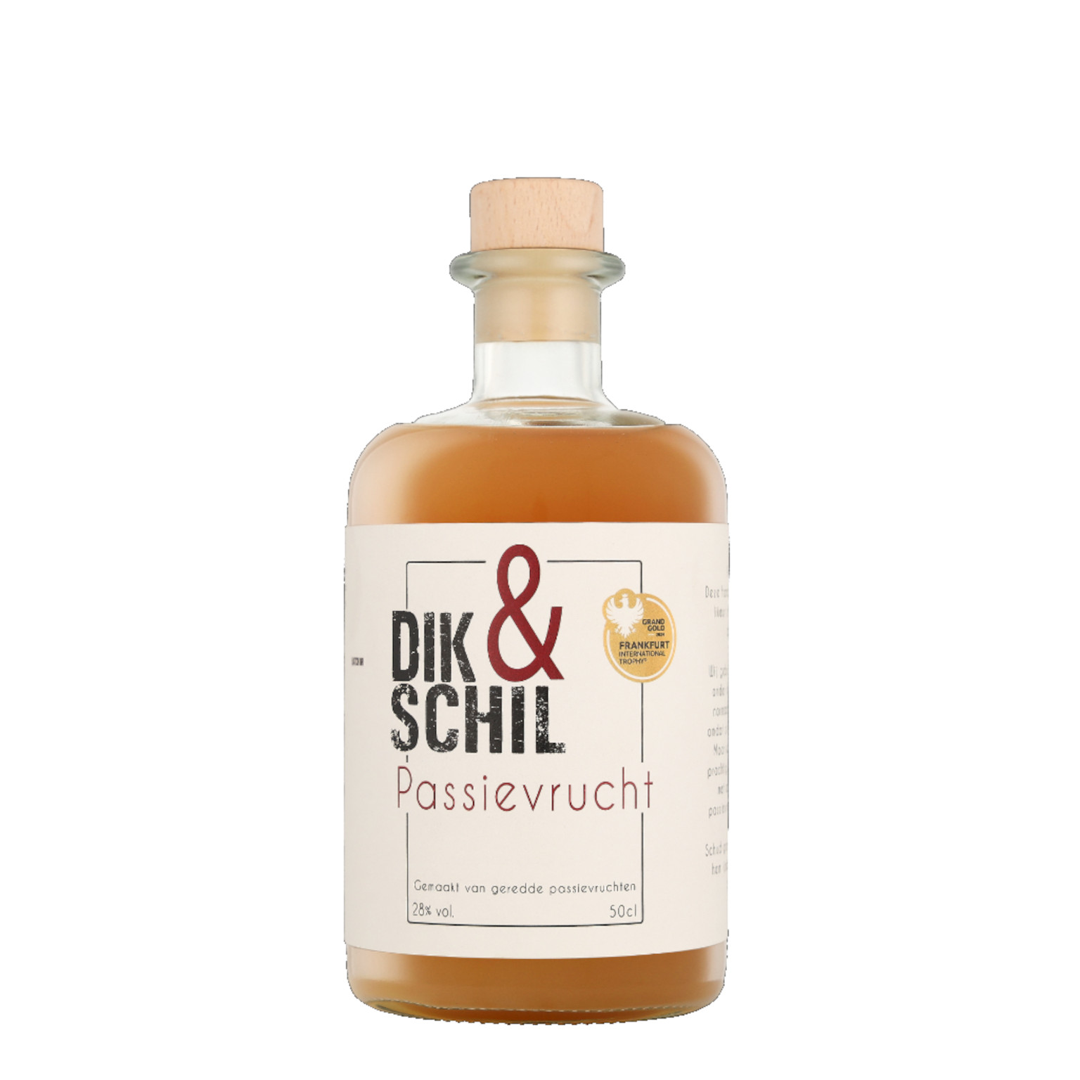 Dik & Schil Passievrucht Likeur 0.5L (28% Vol.)