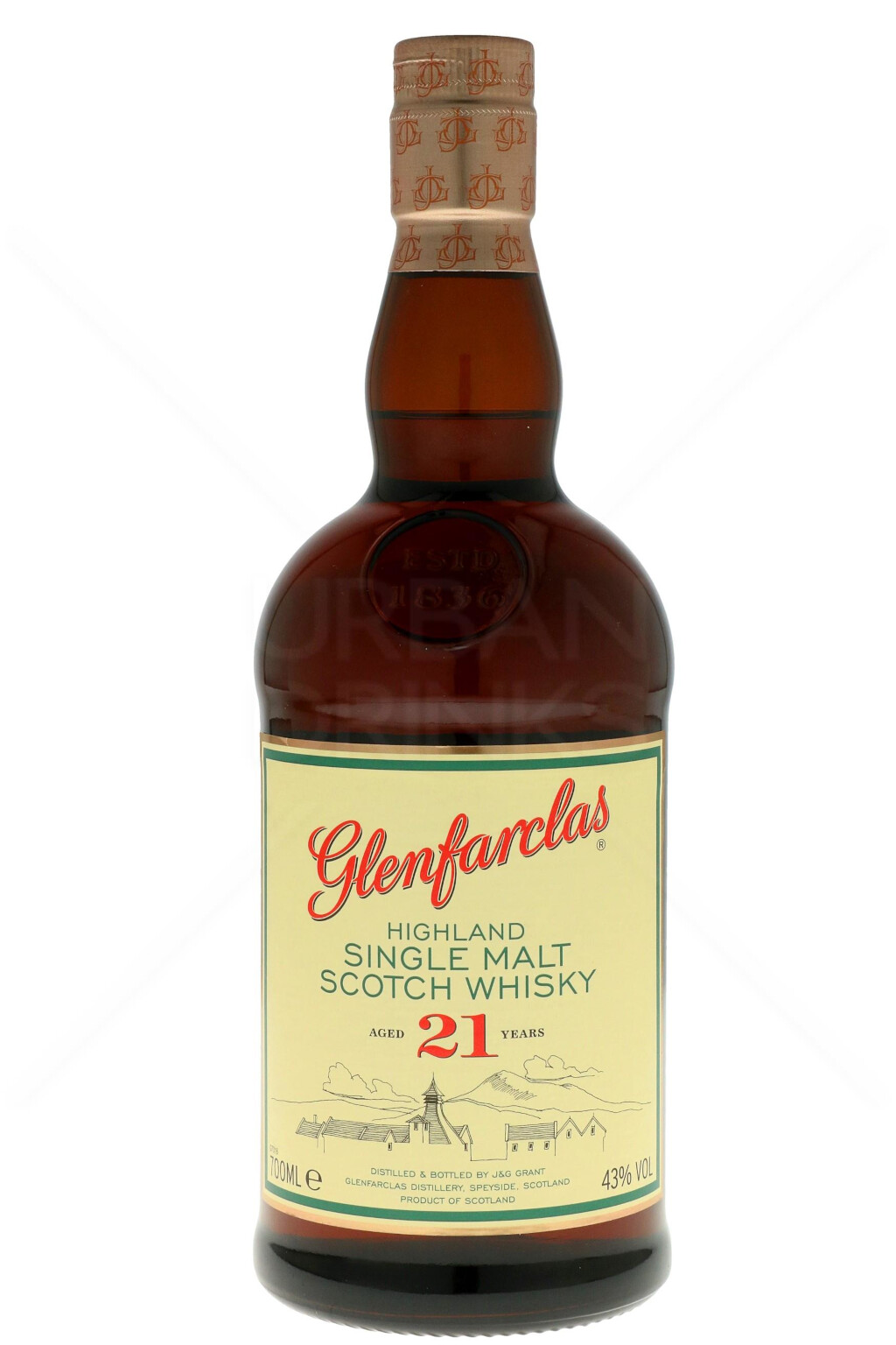 Glenfarclas 21 Years Scotch Malt Whisky 0,7L (43% Vol.)