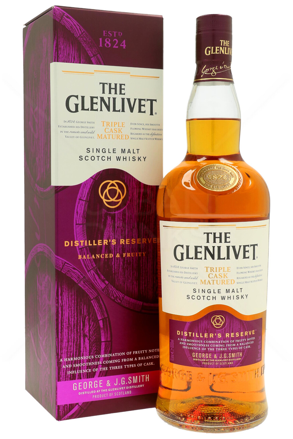 The Glenlivet Triple Cask Distiller's Reserve Scotch Malt Whisky 1,0L (40% Vol.)