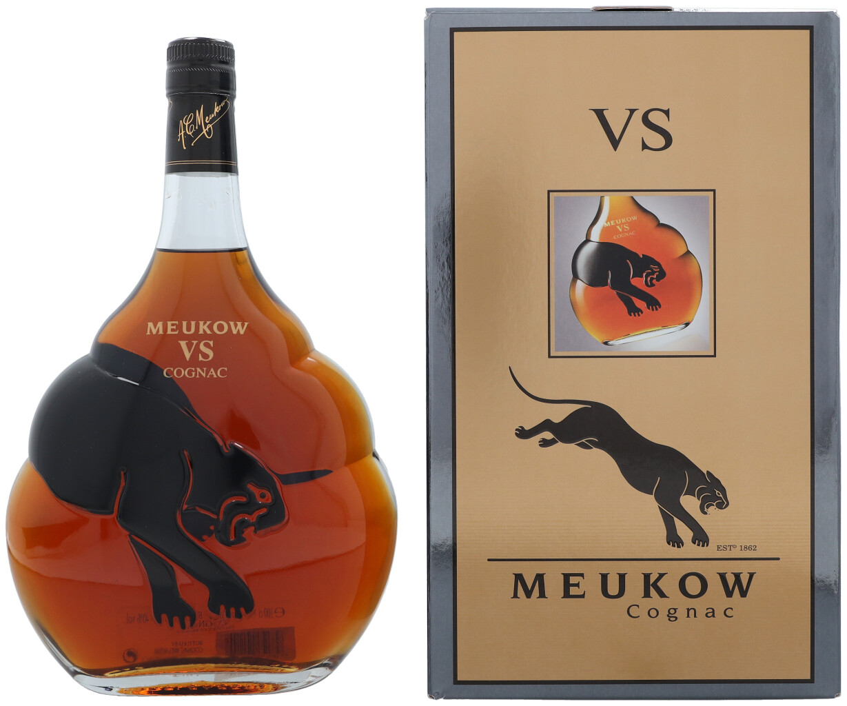 Meukow VS avec coffret 1,0L (40% Vol.)