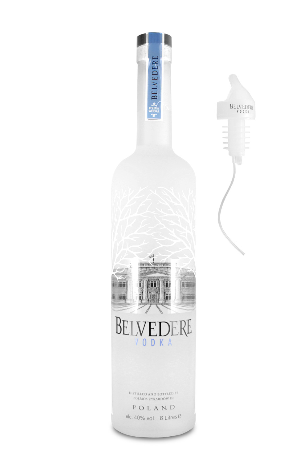 Belvedere Vodka 6,0L (40% Vol.) + Eclairage LED