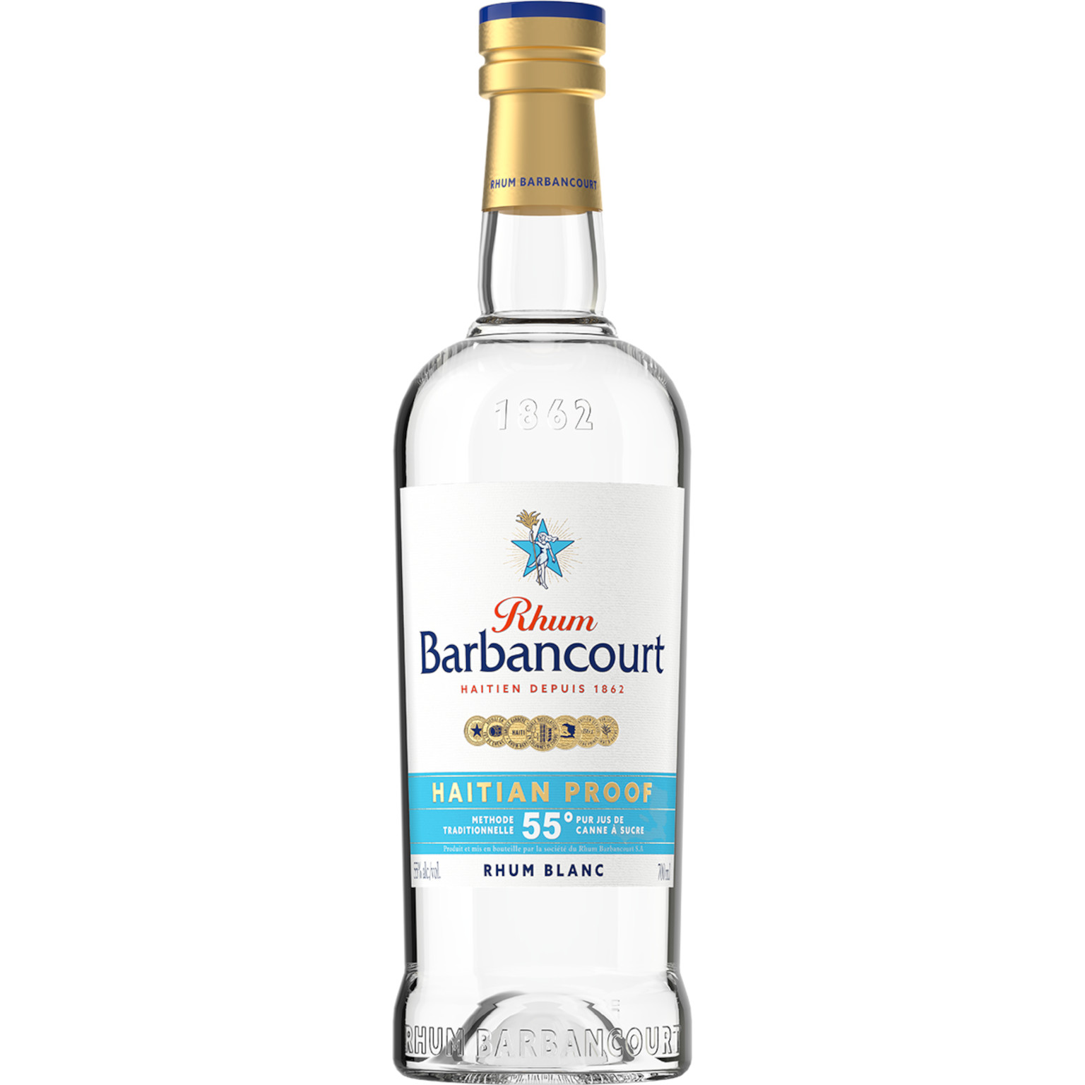 Rhum Barbancourt Hand Crafted Trad. White 2 YO 0.7L (55% Vol.)
