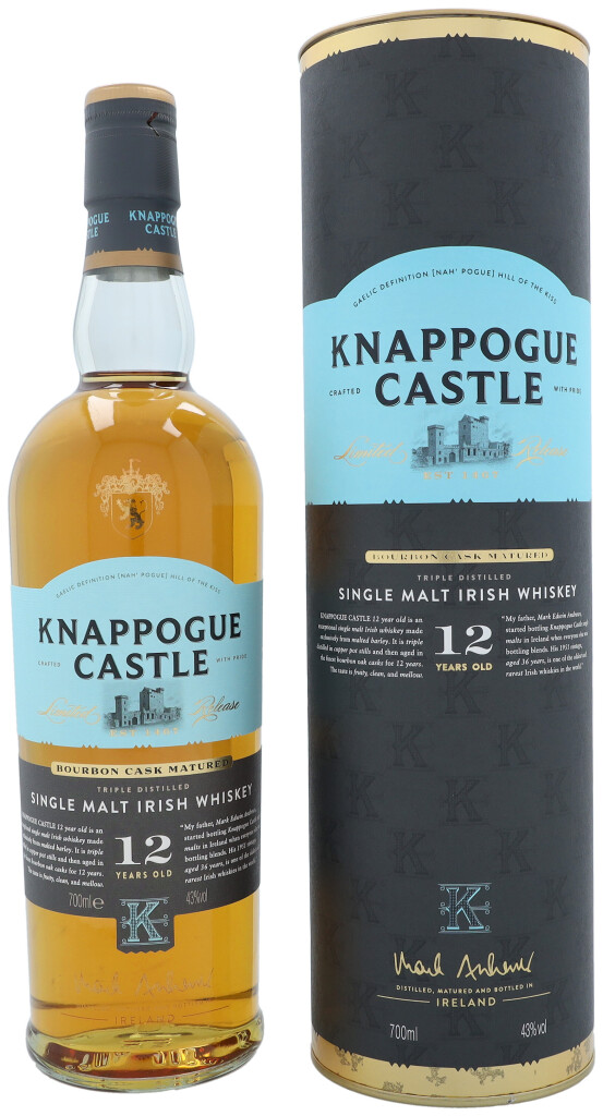 Knappogue Castle 12 YO 0.7L (43% Vol.) + GP