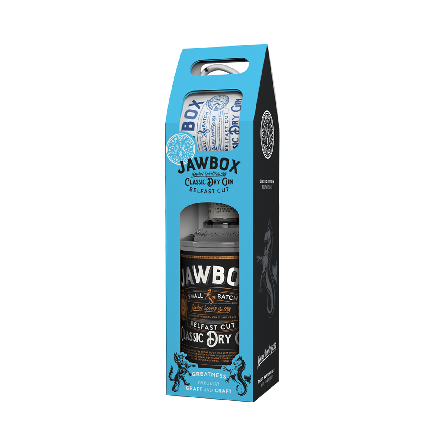 Jawbox Small Batch Gin Mug Gift Pack 0,7L (43% Vol.)