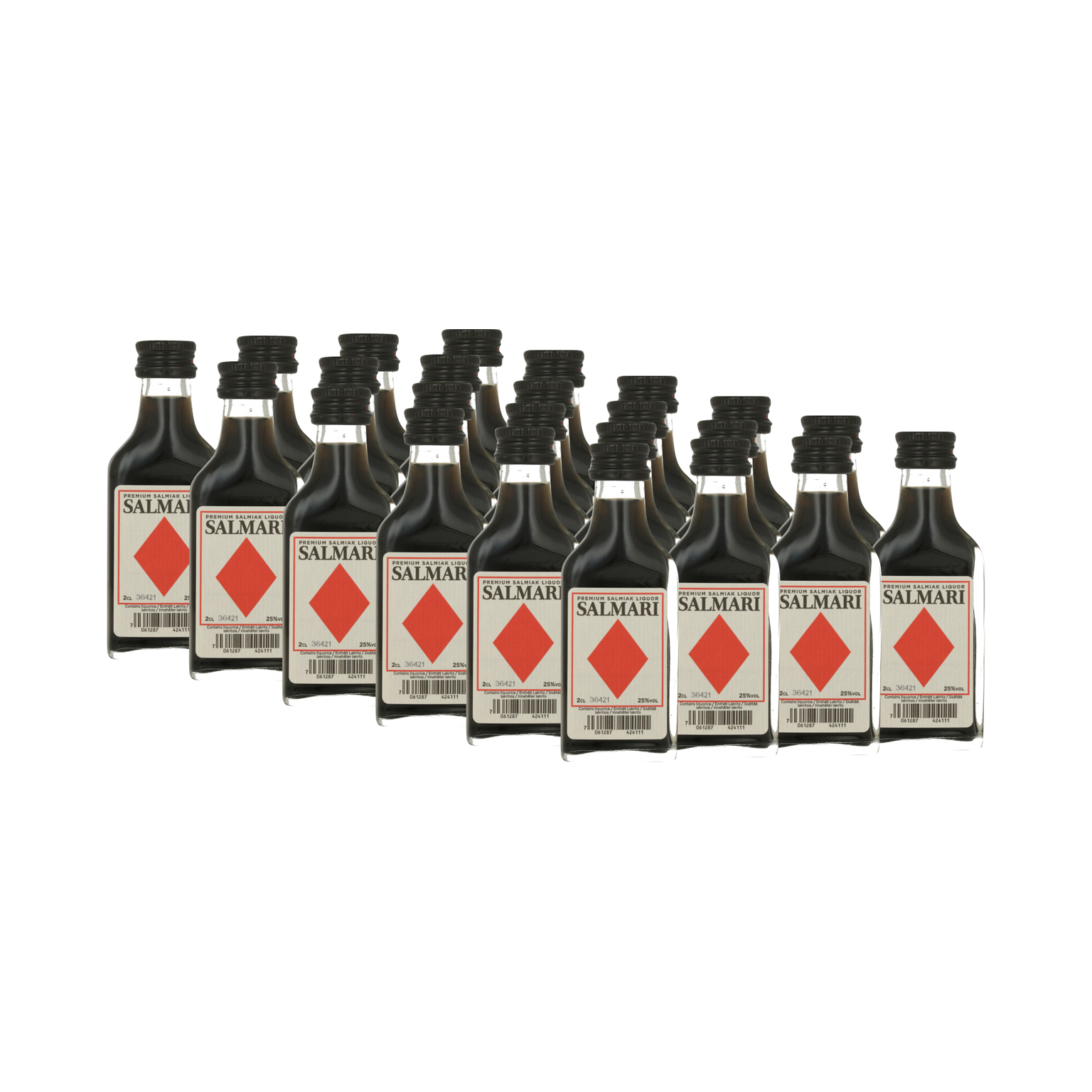 Salmari Premium Salmiak Likör 24x 0,02L (25% Vol.)