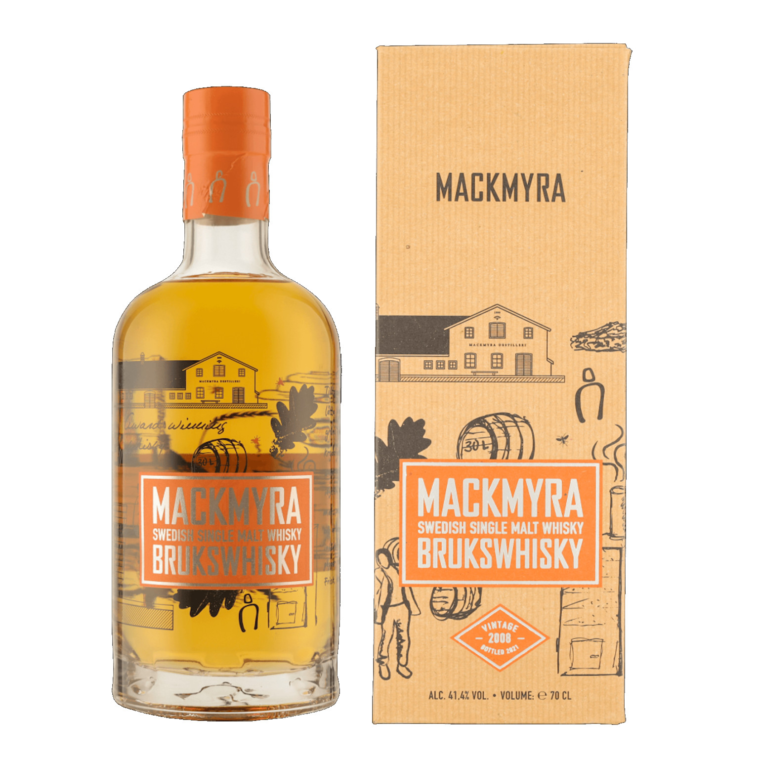 Mackmyra Brukswhisky + GP 0.7L (41.4% Vol.)