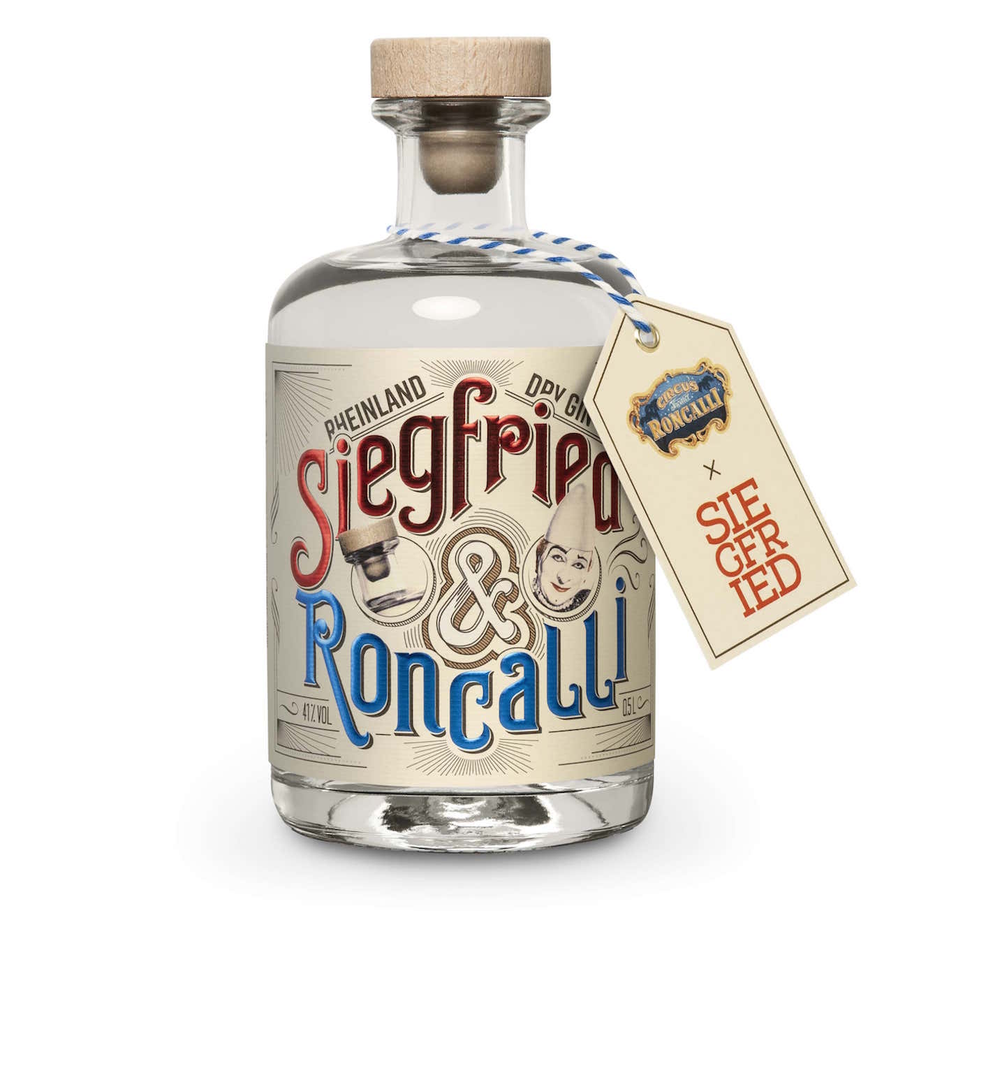 Siegfried Rheinland Dry Gin "Roncalli" Design Edition 0,5L (41% Vol.)