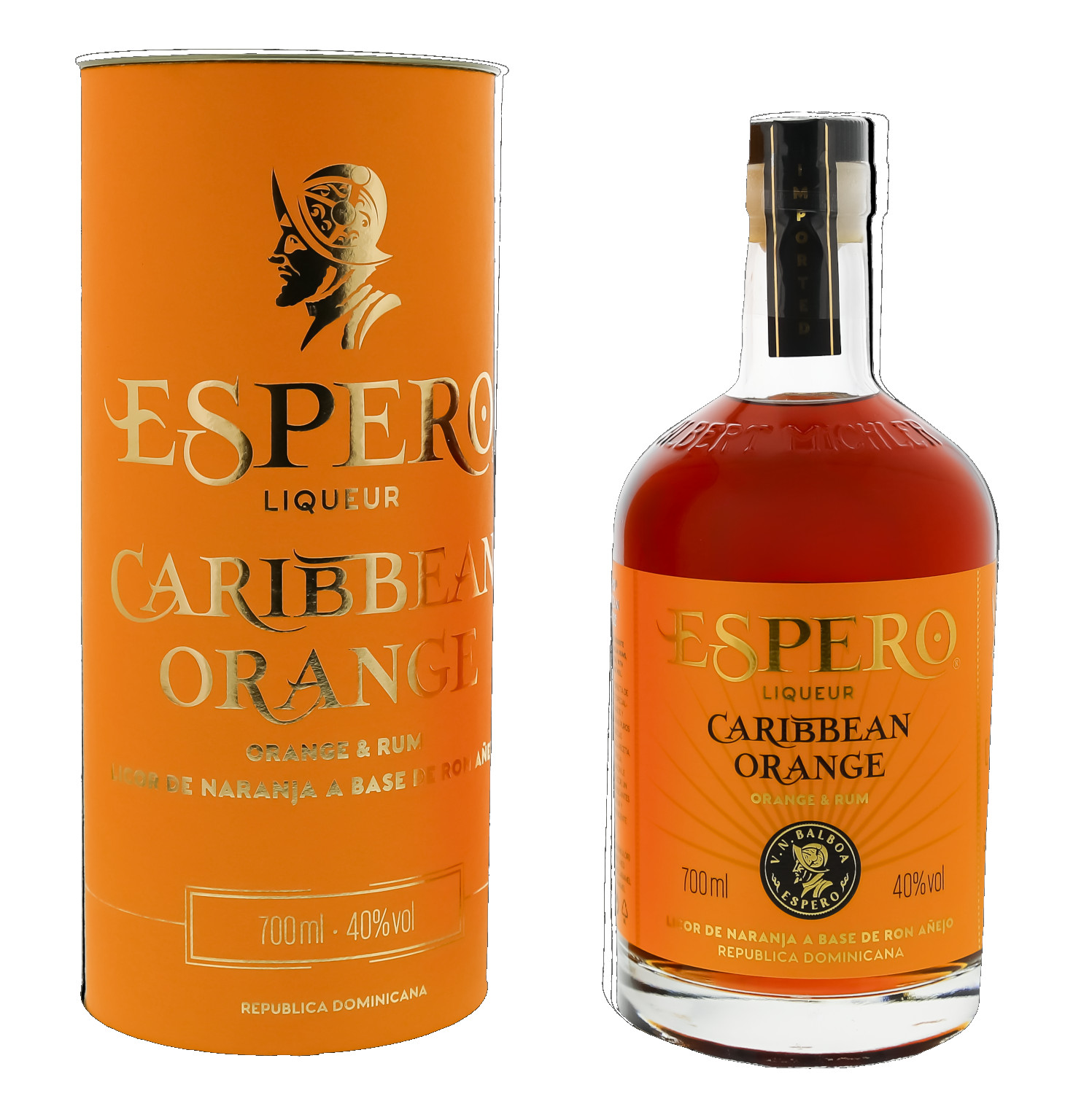 Espero Creole Caribbean Orange 0,7L + GP (40% Vol.)