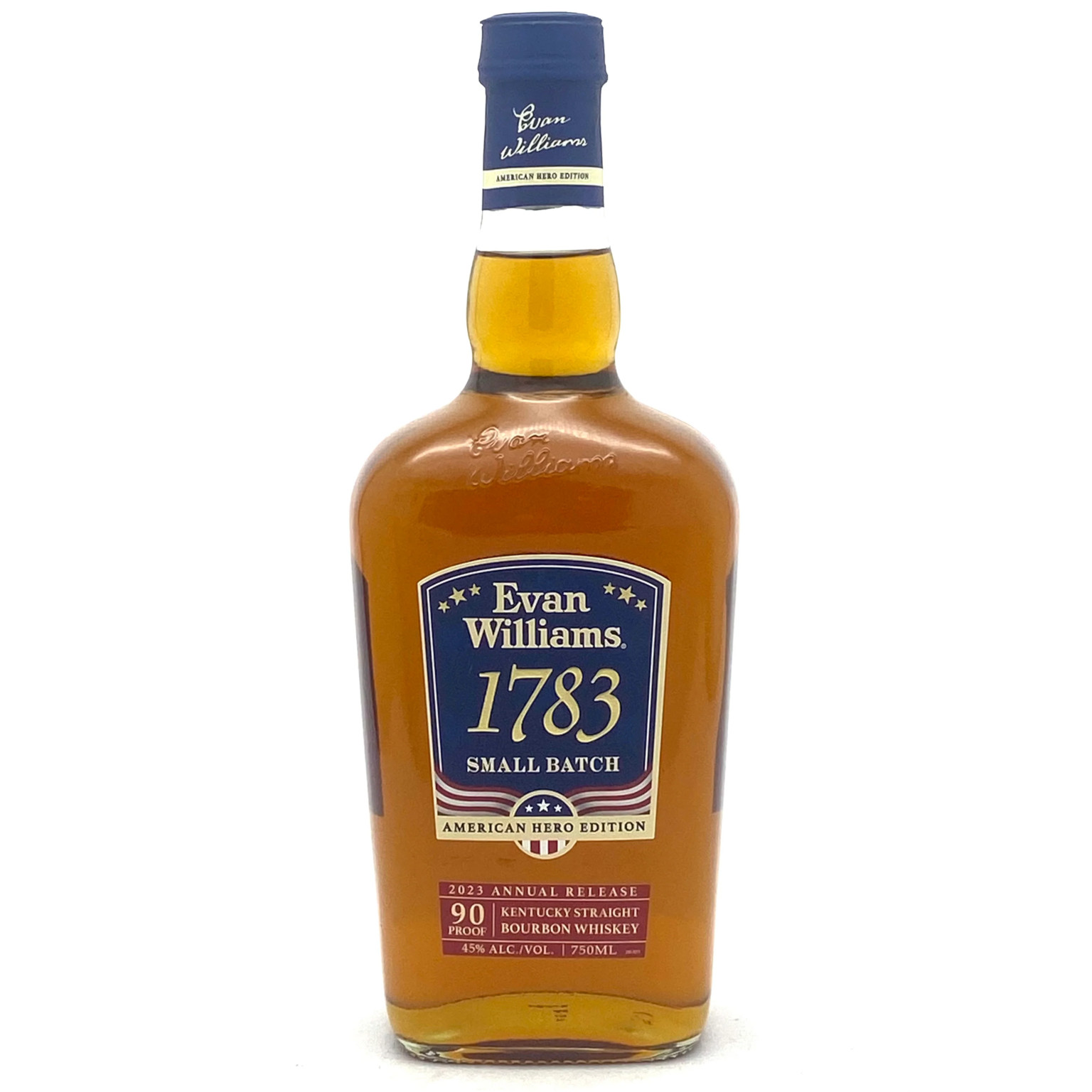 Evan Williams 1783 "American Hero 2023 Annual Release" Bourbon Whiskey 0.7L (45% Vol.)