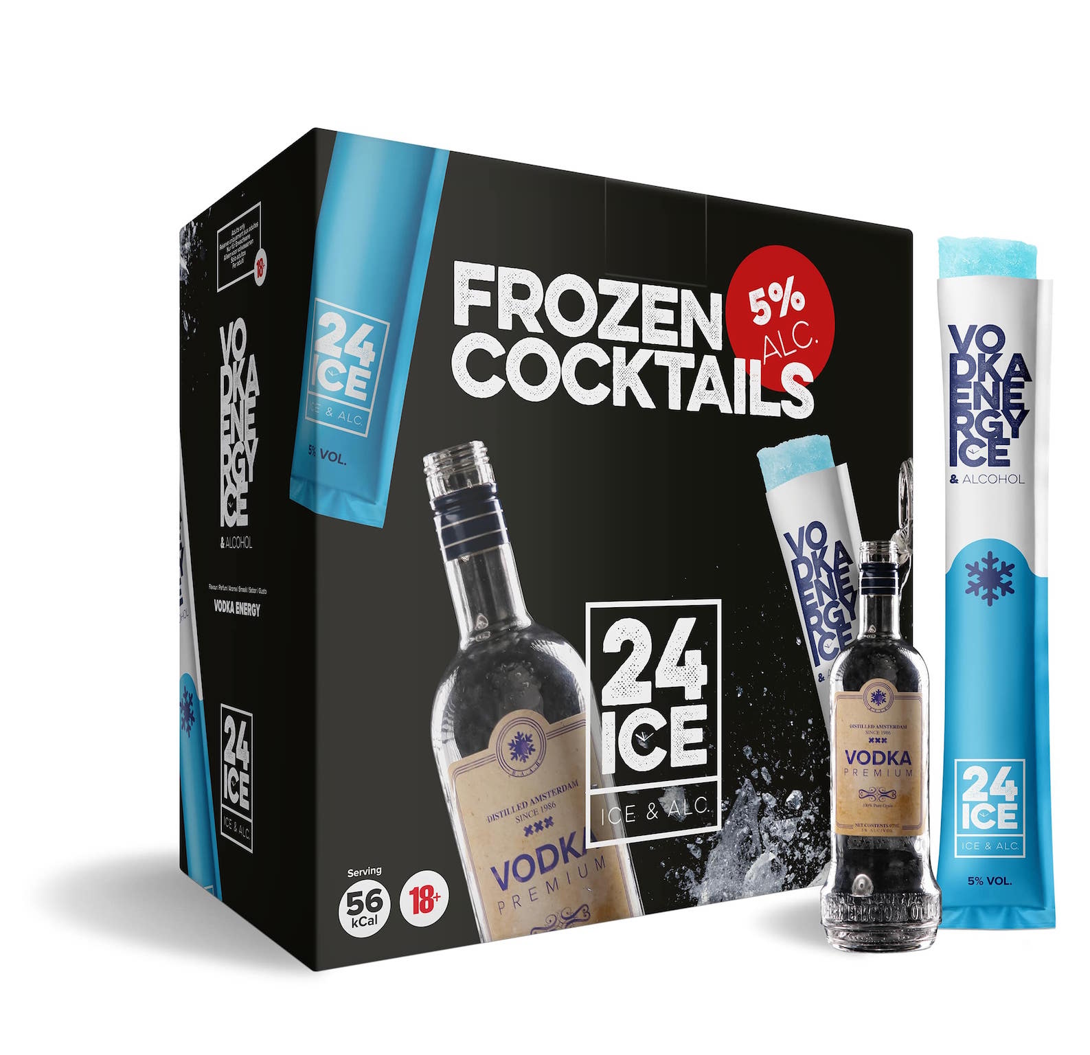 24 Ice Vodka Energy 50x 0,065L (5% Vol.)
