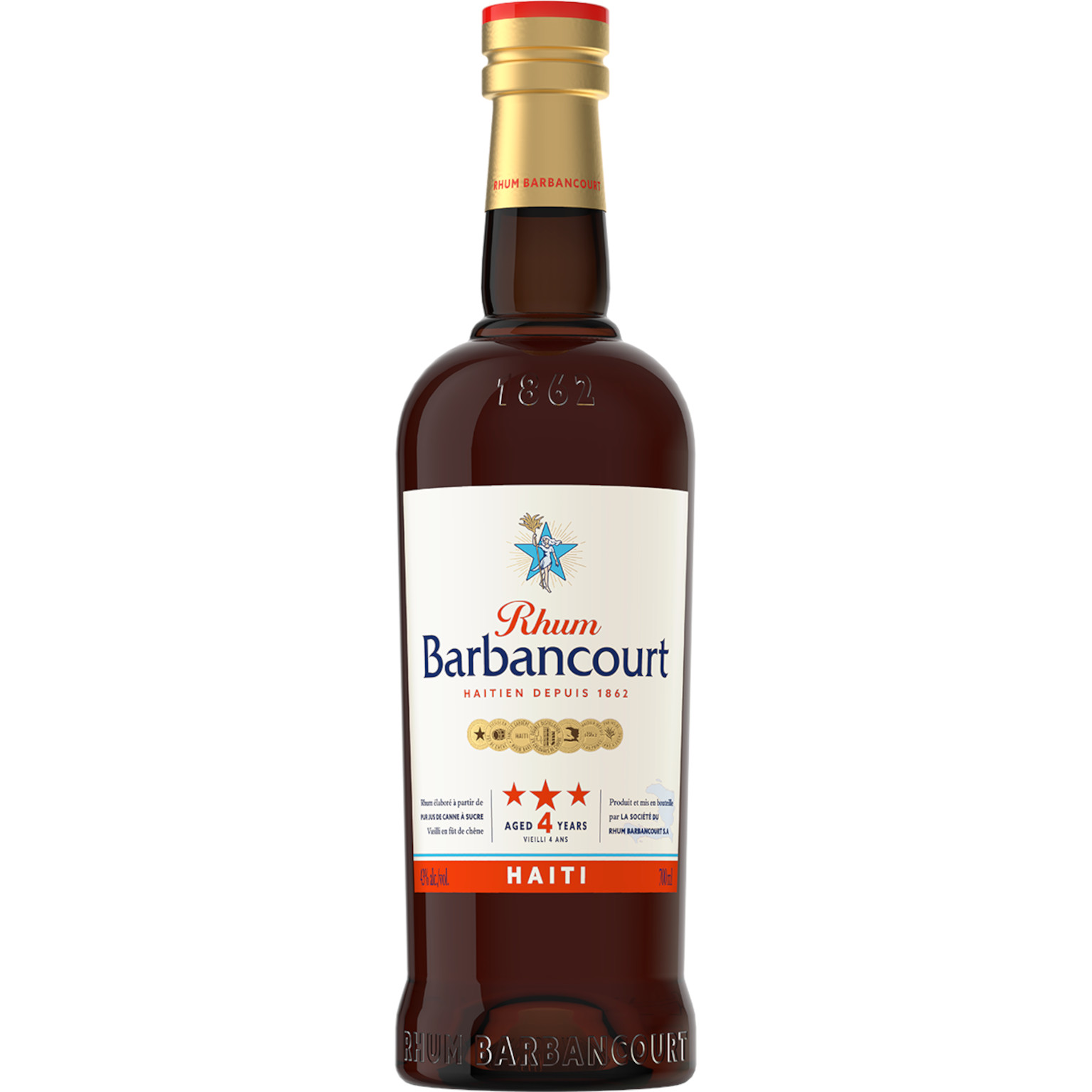 Rhum Barbancourt Three Star 4 YO 0.7L (43% Vol.)