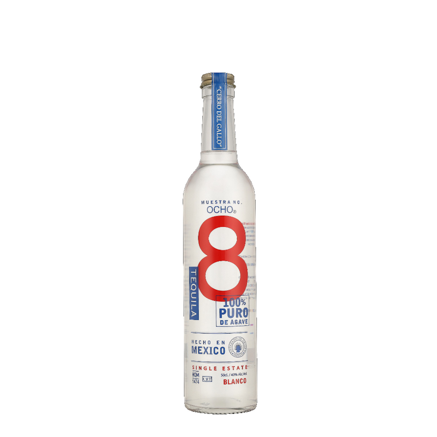 Ocho Tequila Blanco Muestra No. 8 0.5 (40% Vol.) Ocho Tequila Blanco Muestra No. 8 0.5 (40% Vol.)