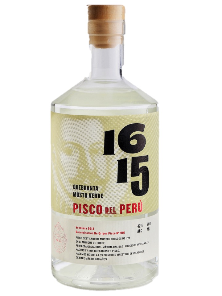 Pisco 1615 Mosto Verde Quebranta 0.7L (42% Vol.)