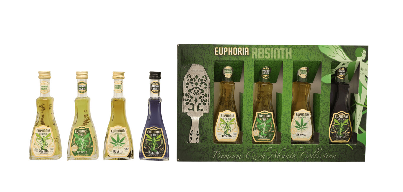 Euphoria Absinth Miniset (4X5Cl Bottles) 0,2L (72,5% Vol.)